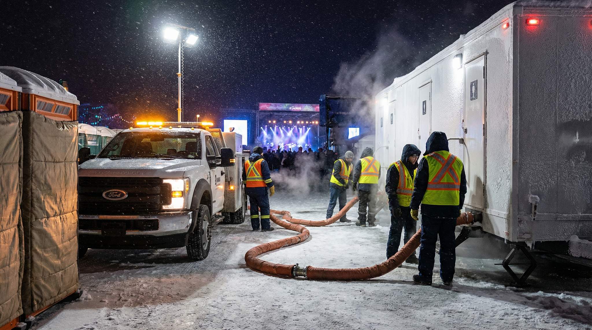 Sanitation in Sub-Zero: Restrooms, Water Lines, and Waste