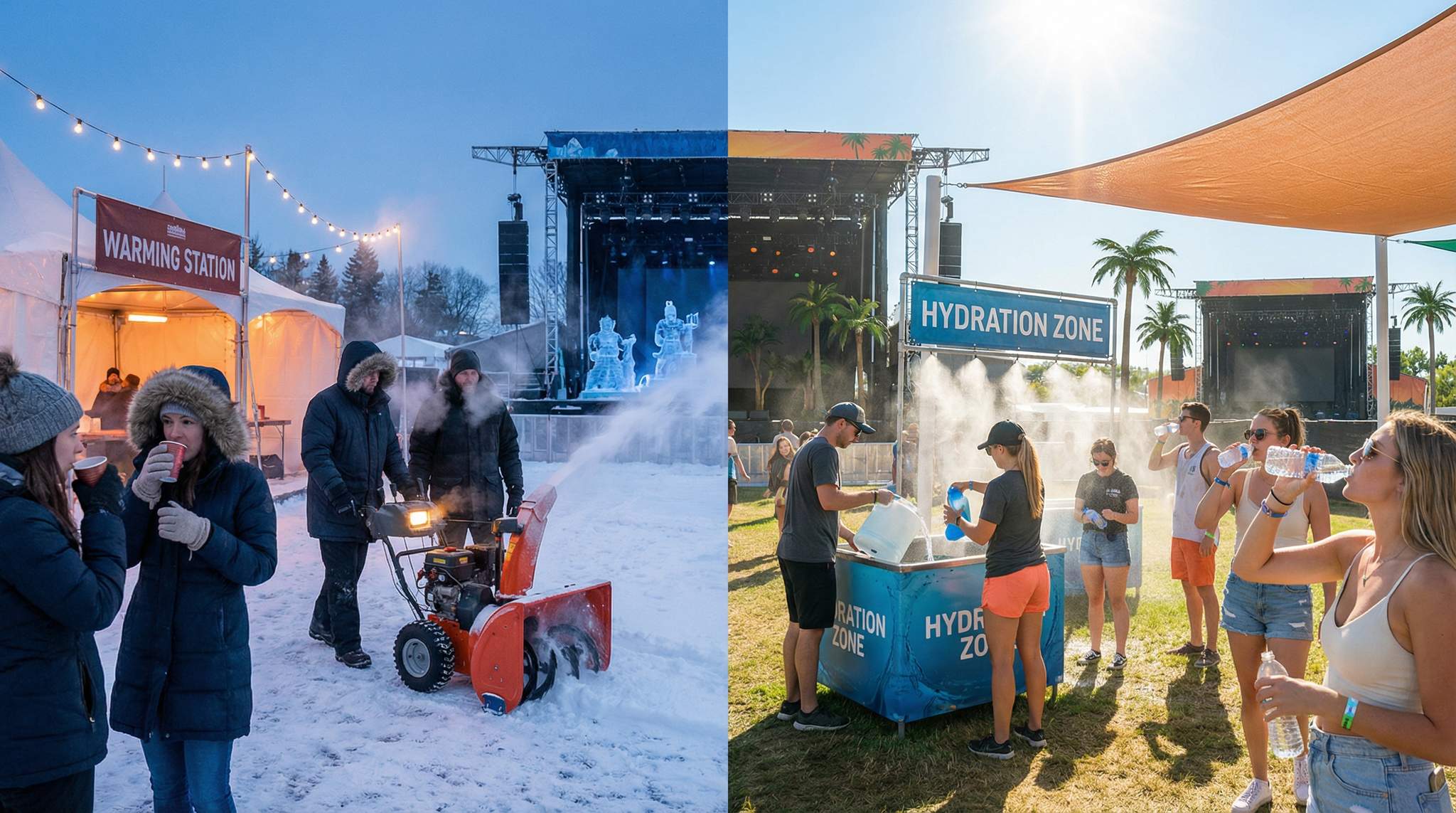 Seasonal Festivals: Winter vs. Summer Operations