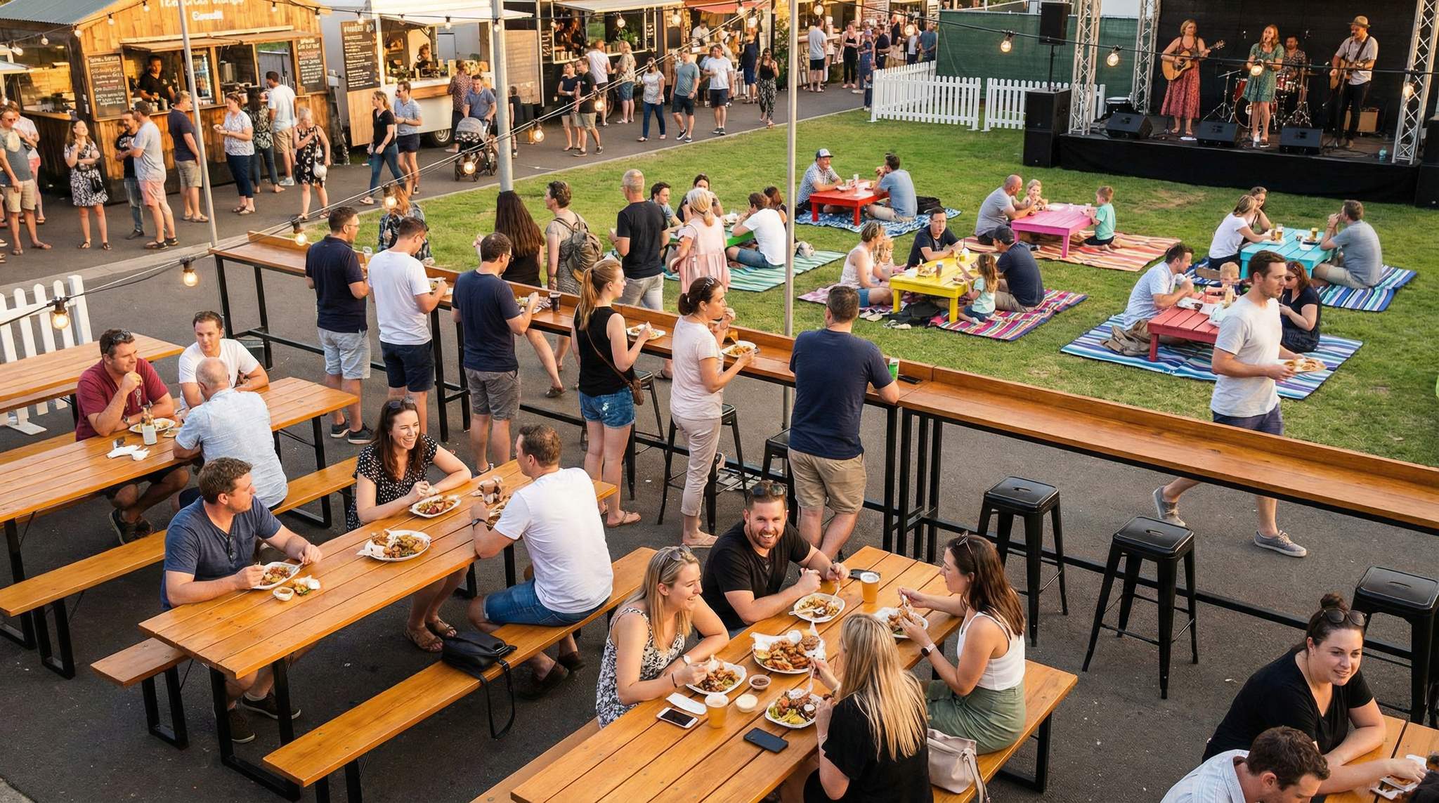 Seating Clusters & Turnover Strategy at Food Festivals