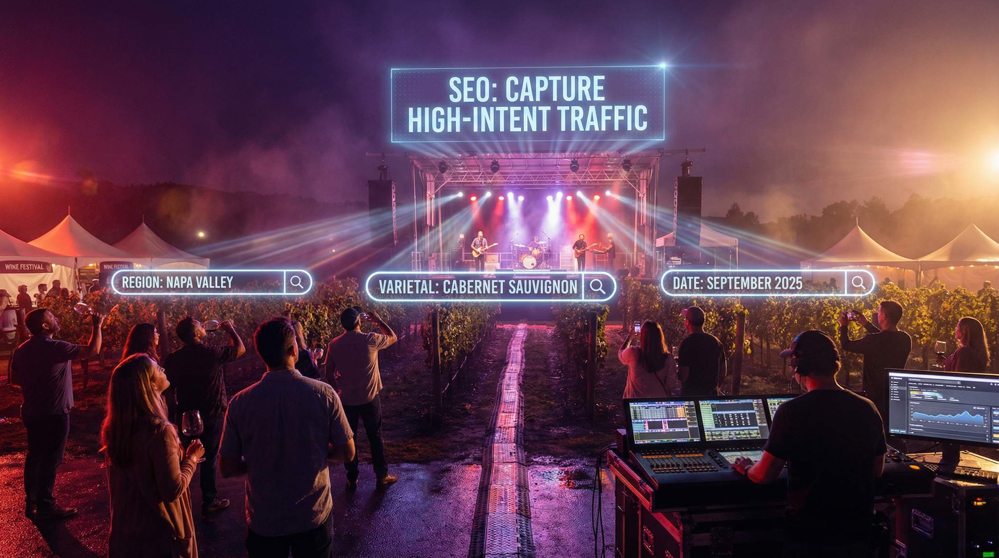 SEO for Wine Festivals: Using Regional, Varietal & Date Keywords to Capture High-Intent Traffic