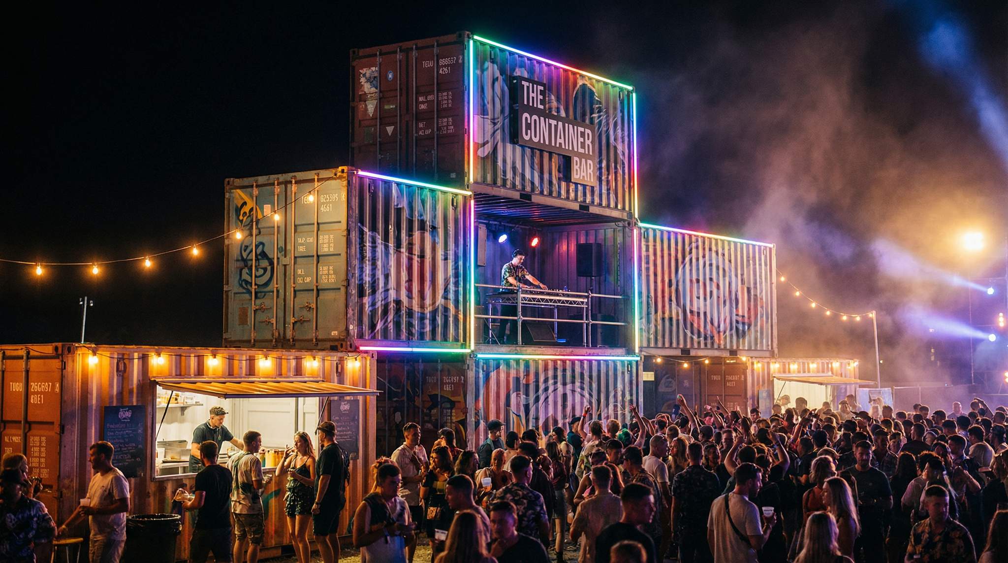 Shipping Containers and Modular Structures on Festival Sites
