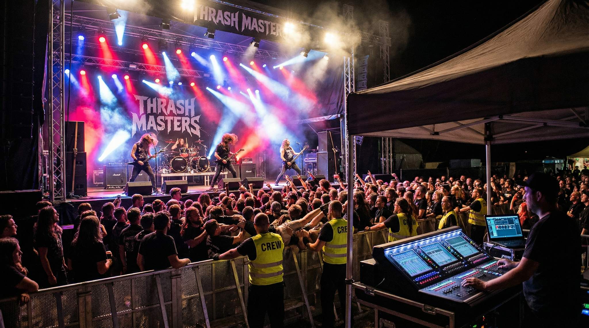 Showcase: Thrash Metal Festival Stagecraft &ndash; Mastering Speed, Sound, and Pit Safety