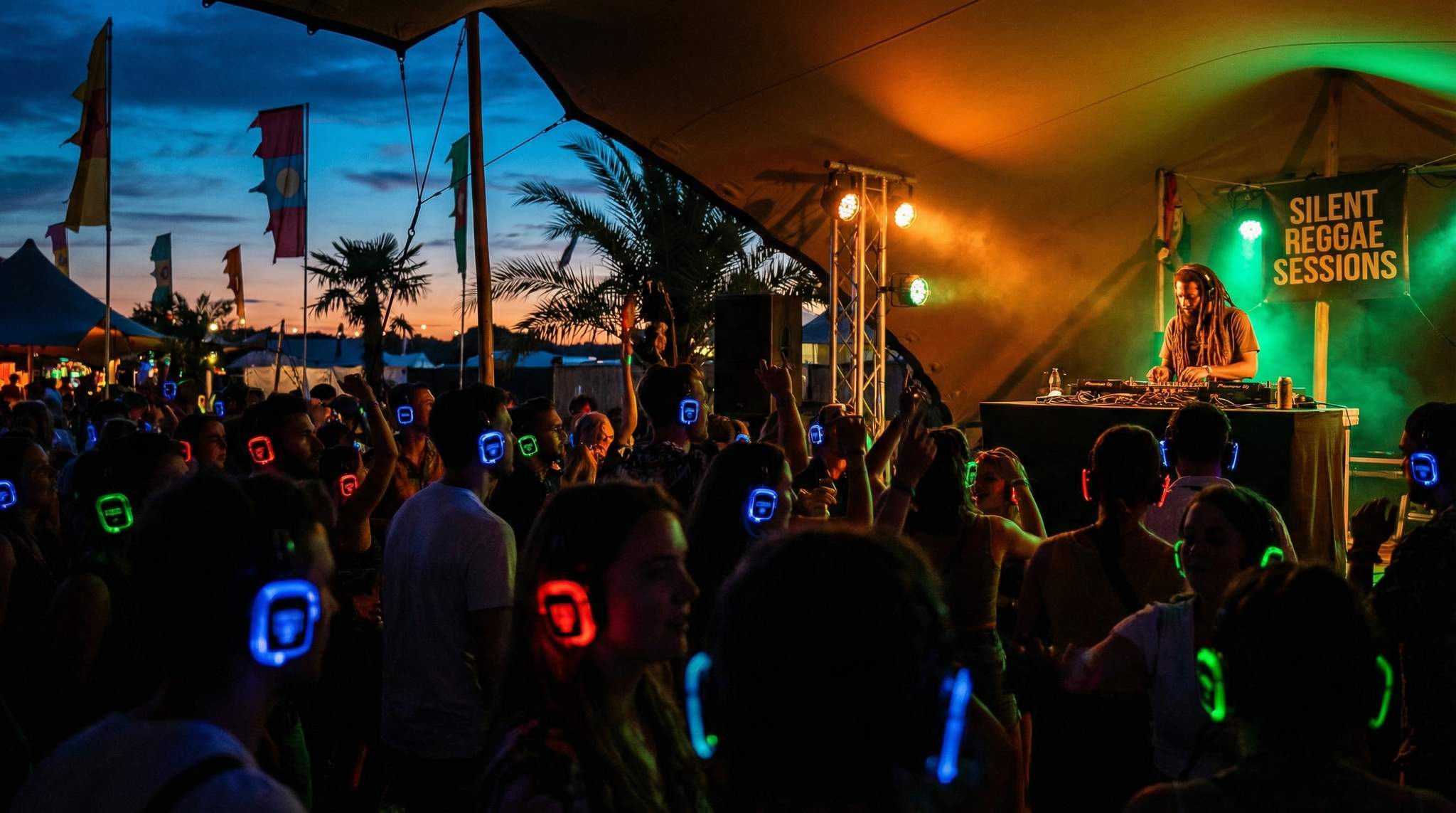 Silent Dub After Curfew &ndash; Quietly Extending Reggae Festival Nights with High-Quality Headsets