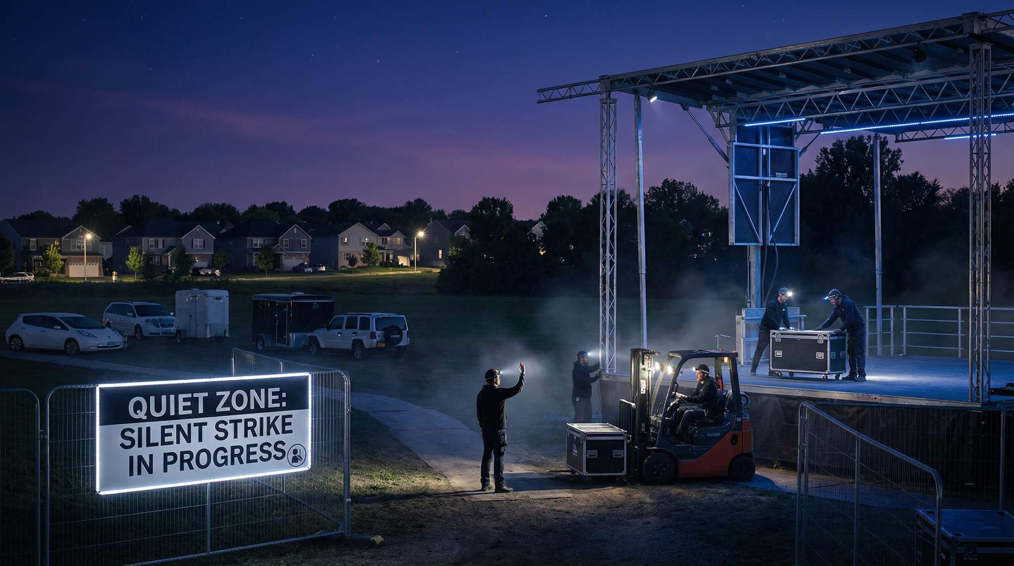 Silent Strike: Festival Teardown Without Waking the Town