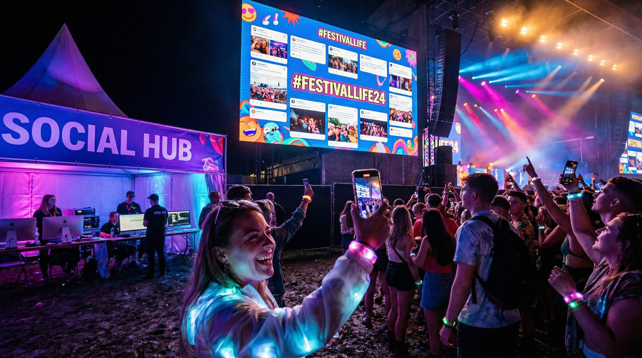Social Media Engagement: Before, During, and After the Festival