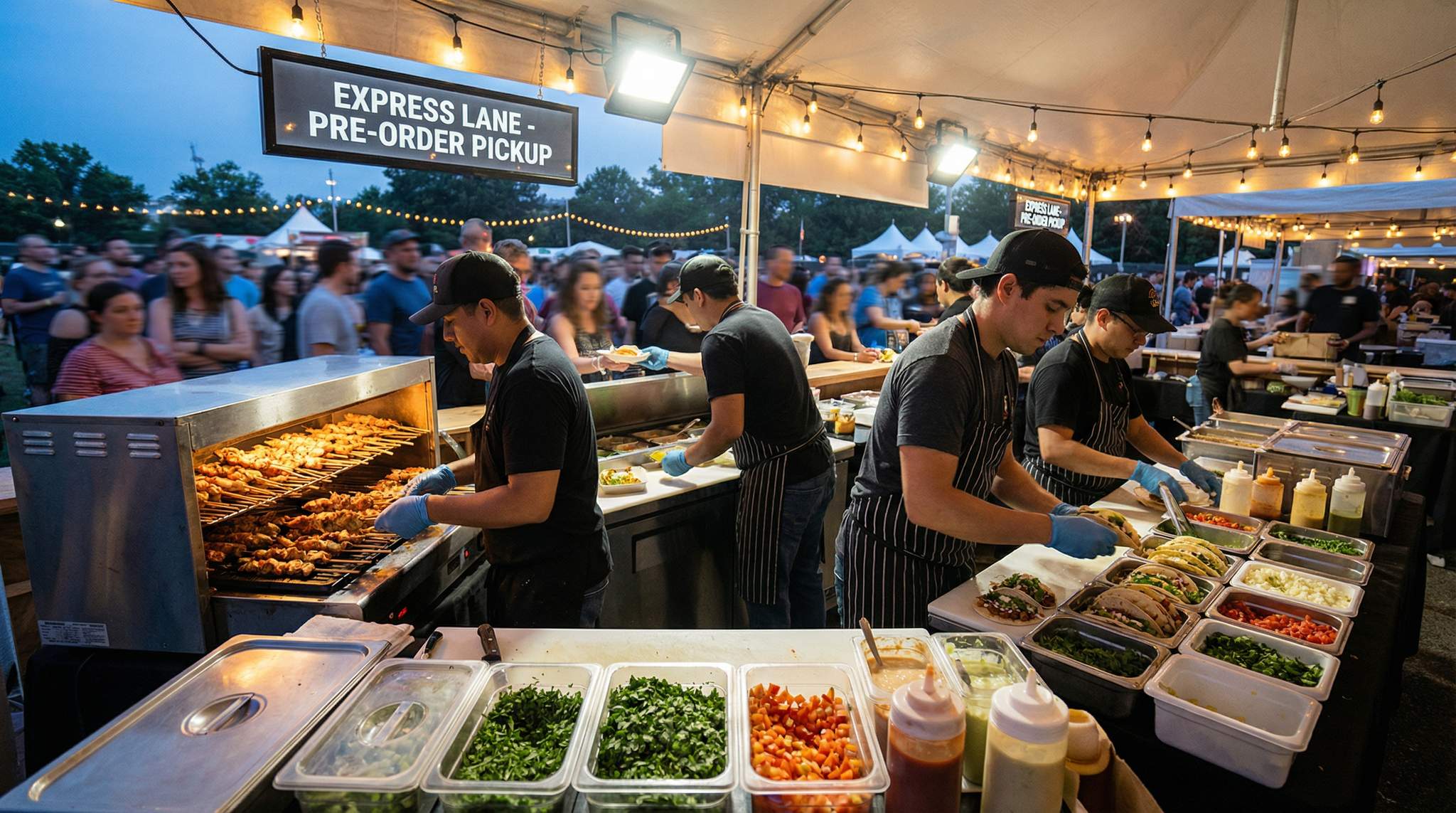 Speed-of-Service Playbook for Food Festivals: Mise en Place, Batch Finishing & Menu Trims for Peak Hours