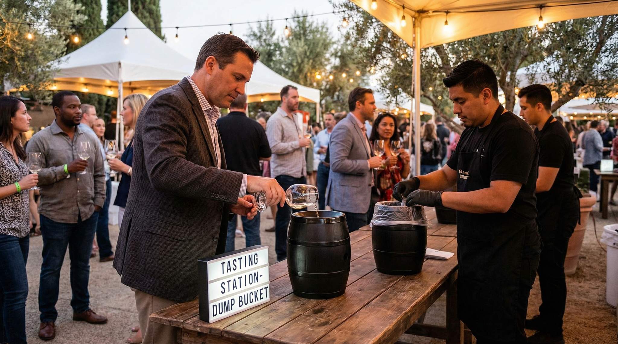 Spittoons at Wine Festivals: Placement, Cleaning, and Dignity