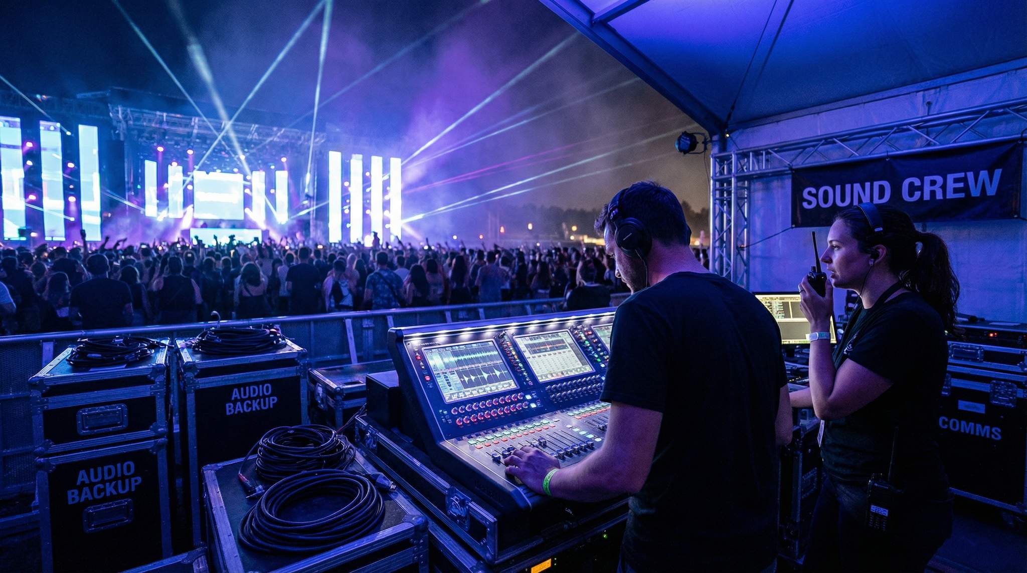 Staffing the Festival Sound Department: Roles, Communication & Backup Gear