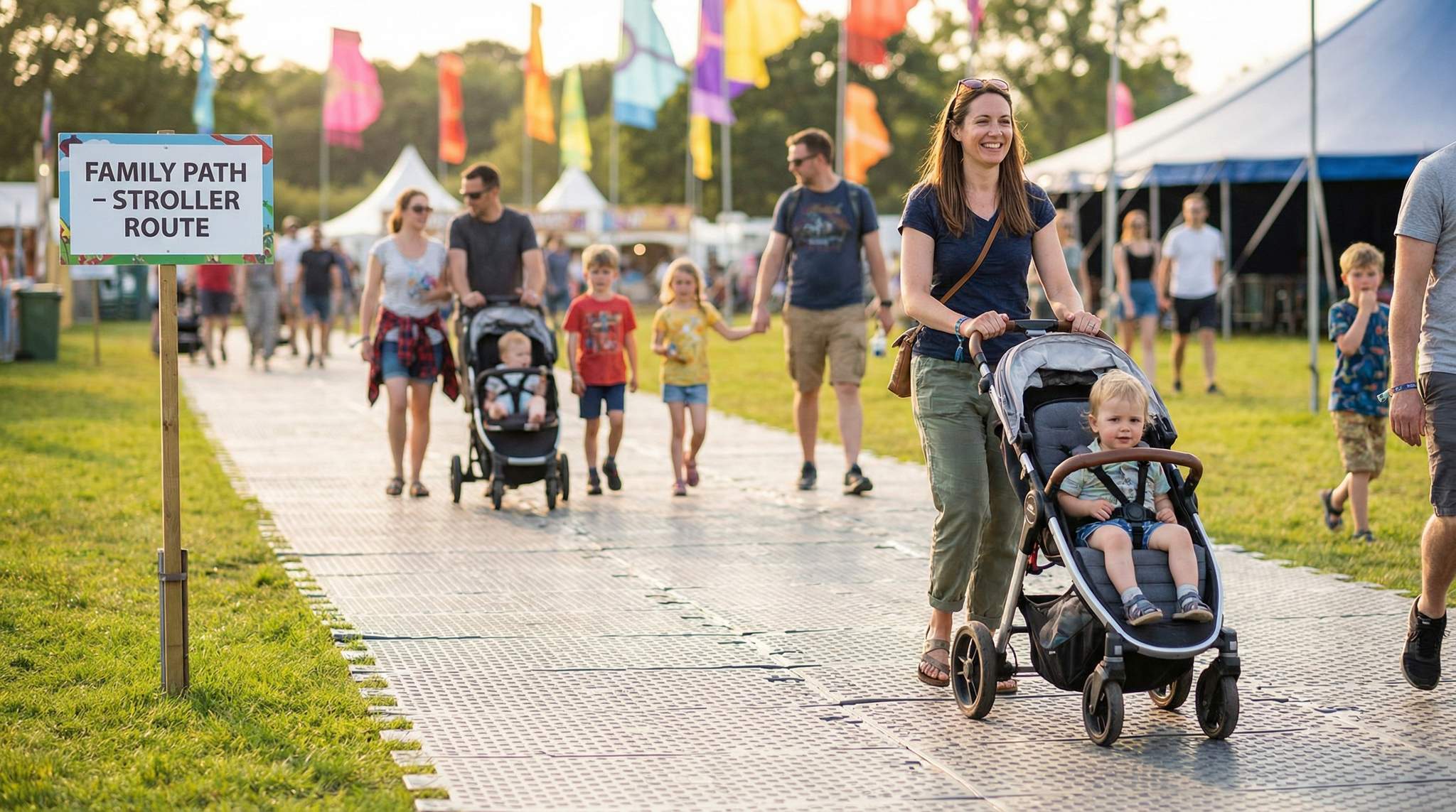 Stroller-Friendly Festival Surface Strategy: Ensuring Smooth Paths for Families