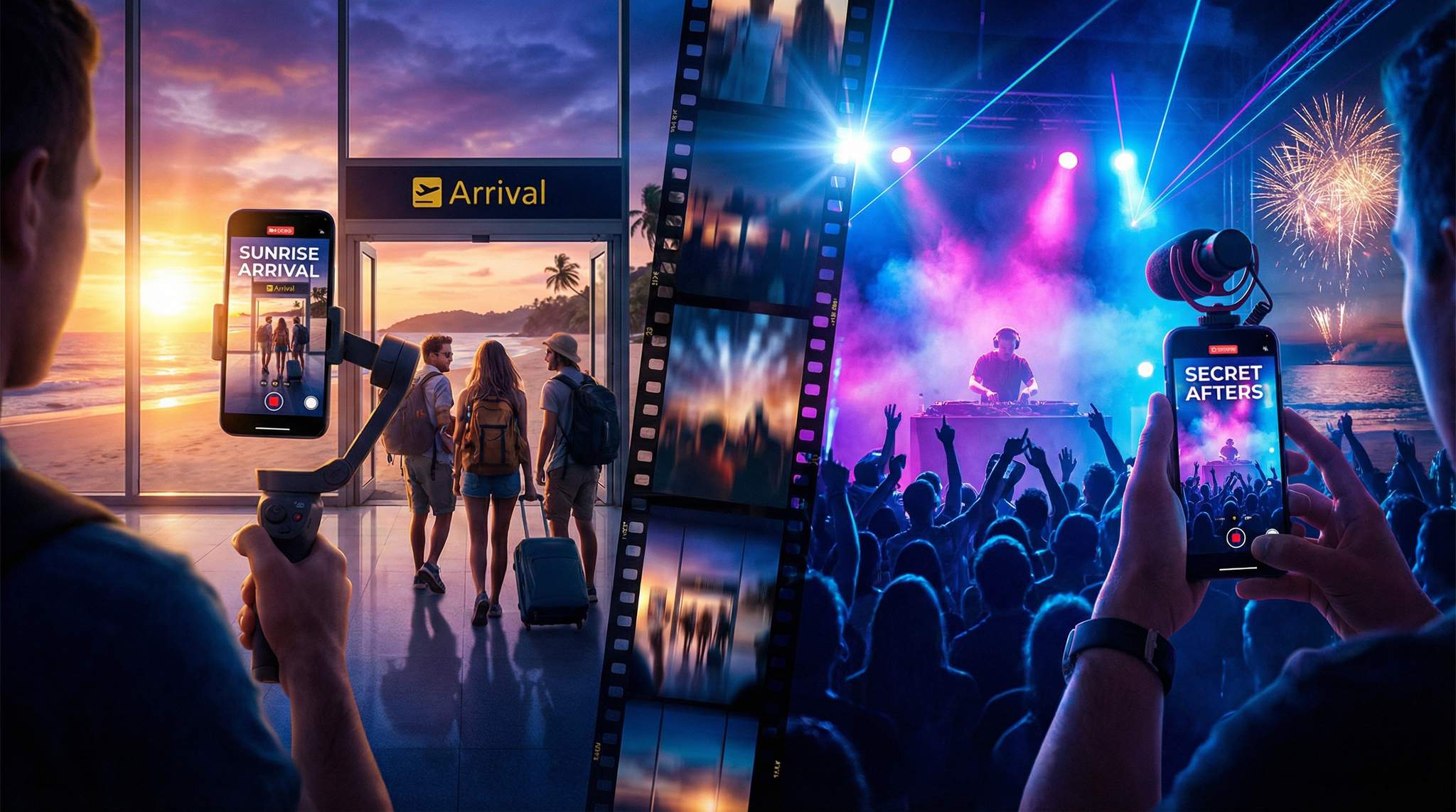 Sunrise to Afterparty: Short-Form Video Storylines for Destination Festivals