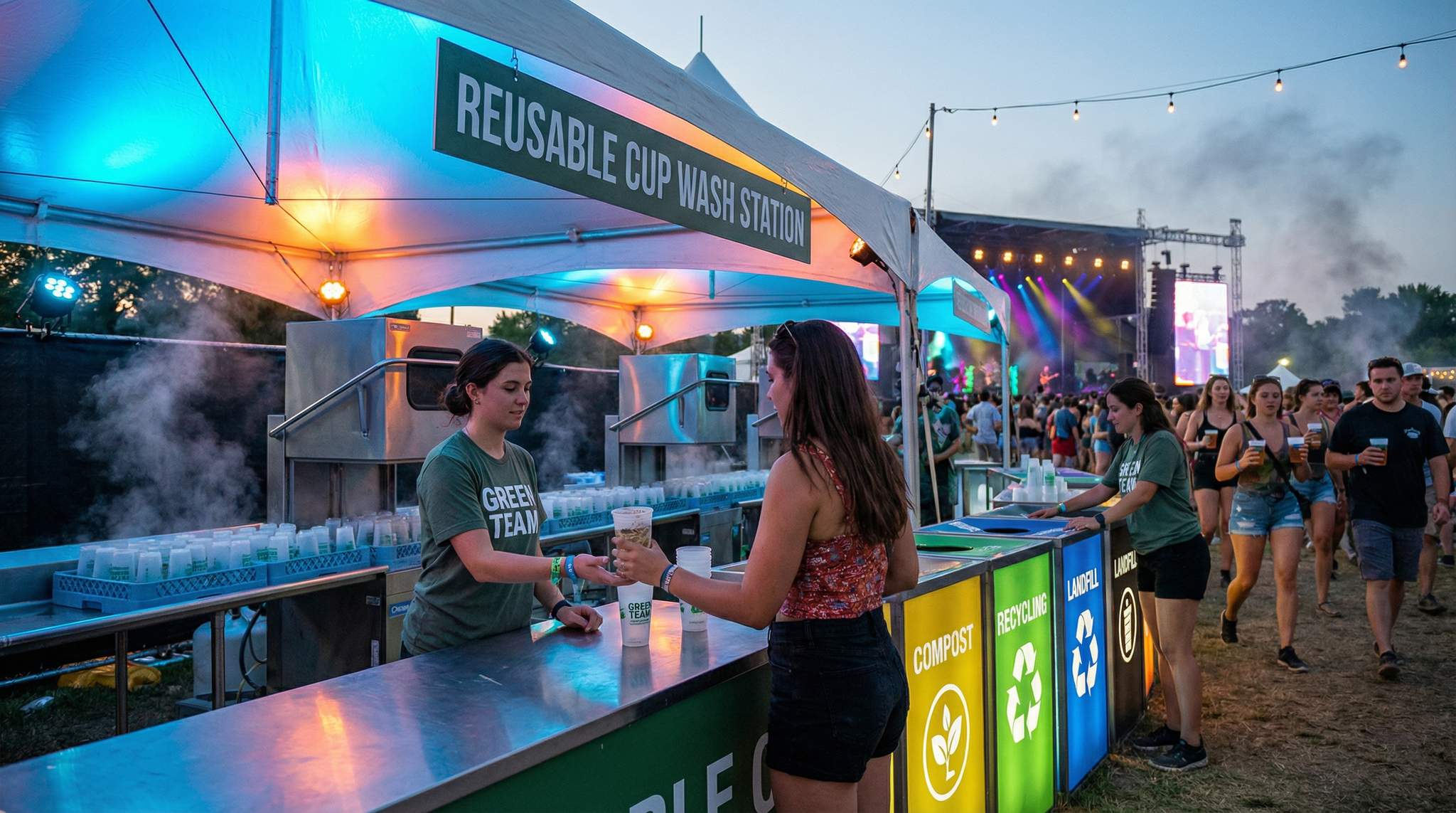Sustainability in Summer Festivals: Water, Reuse, and Trash