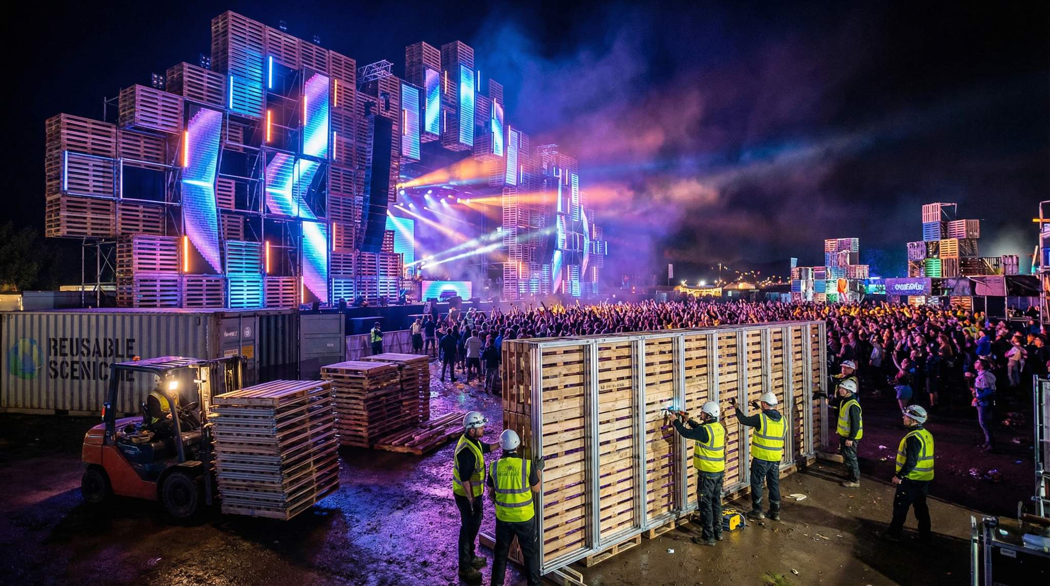 Sustainable Festival Scenic & Reusables: Lightweight Modular Designs Built for Reuse