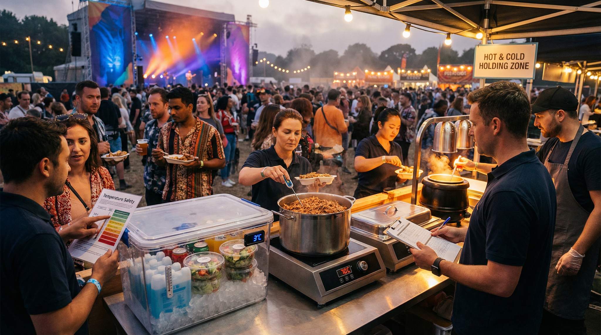 Temperature Control at Food Festivals: Cold Holding, Hot Holding & Reheating