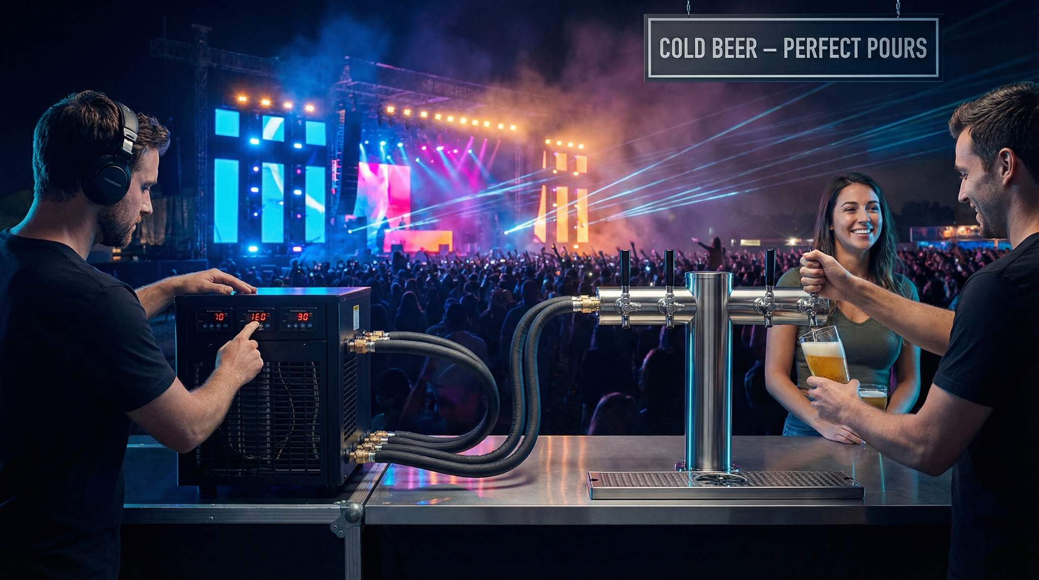 Temporary Festival Draft Systems That Pour Perfectly All Day