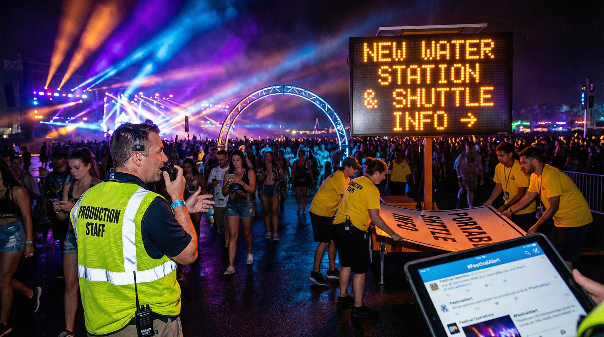 The Festival Attendee Experience: Observing and Adapting in Real Time