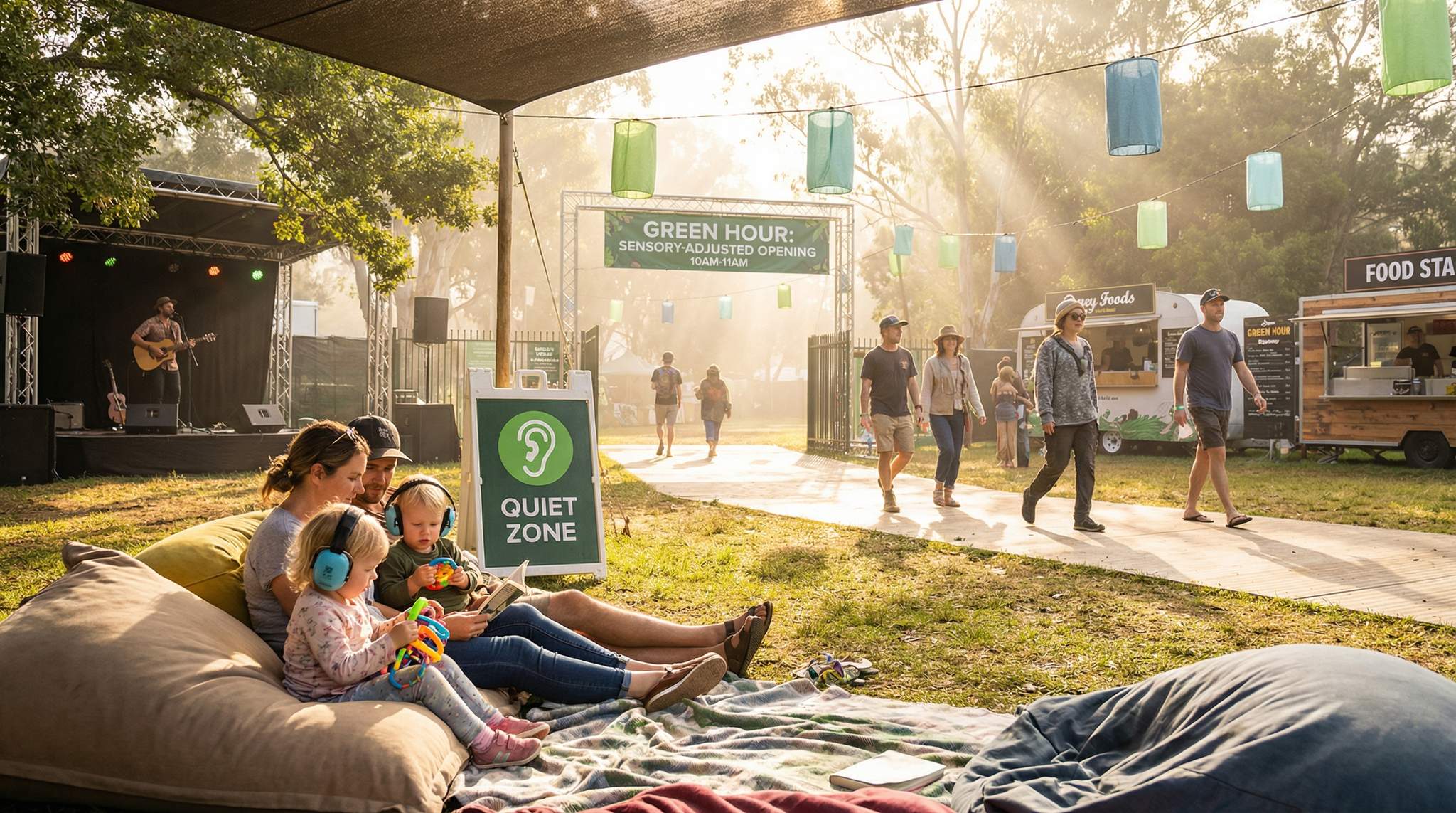 The &ldquo;Green Hour&rdquo;: A Sensory-Adjusted Morning Window for Festivals