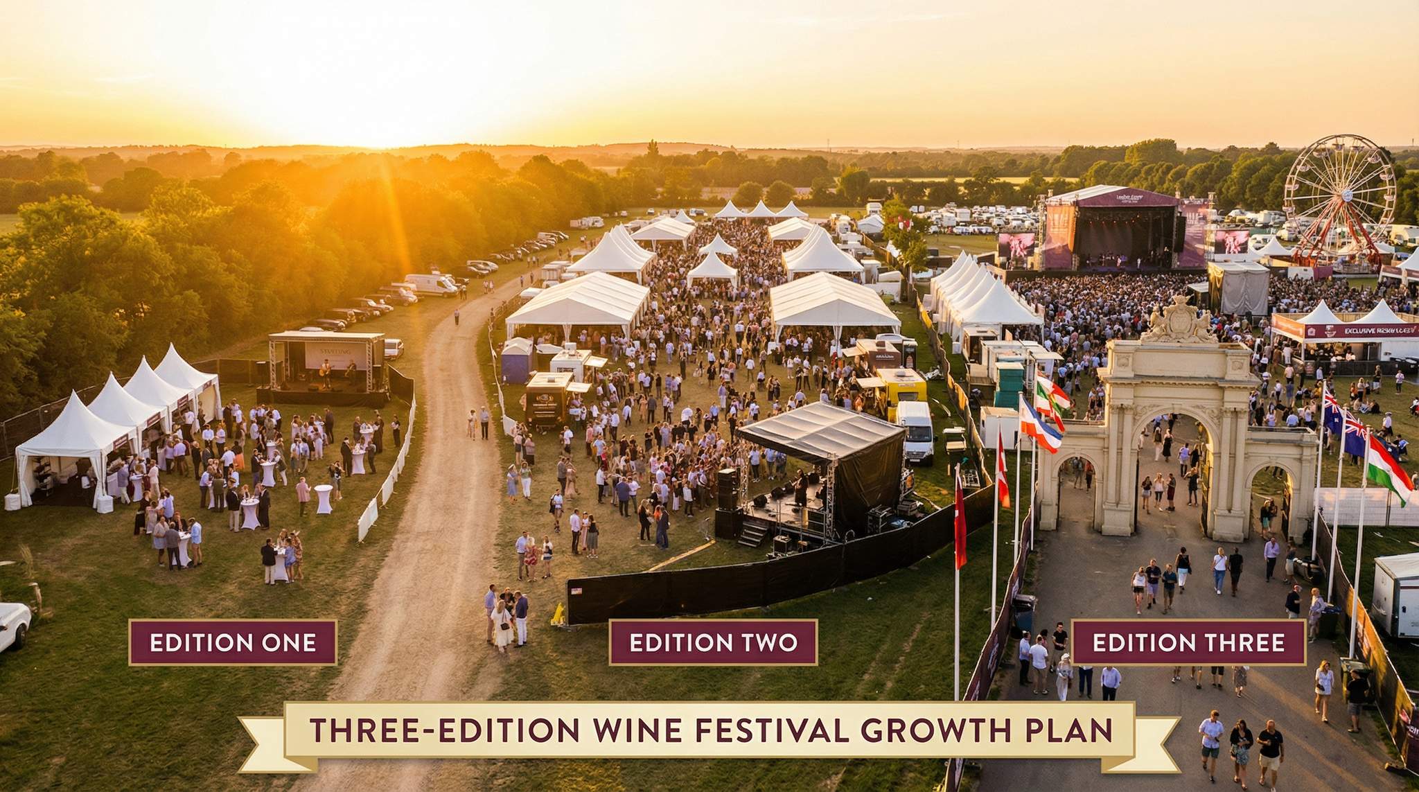 Three-Edition Growth Plan for a Wine Festival