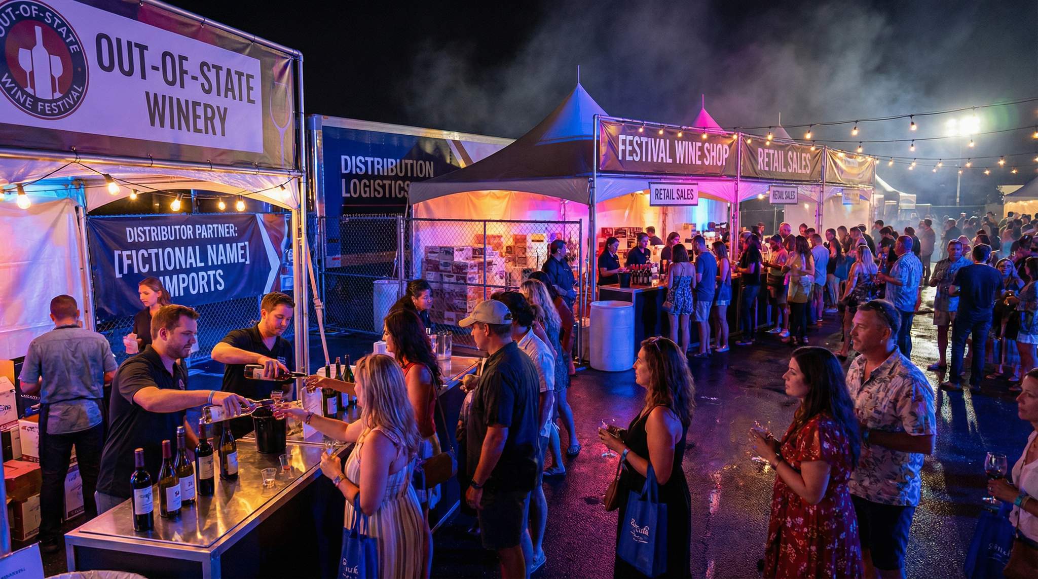 Three-Tier Realities at Wine Festivals: Distributors, Retailers, and Out-of-State Wineries
