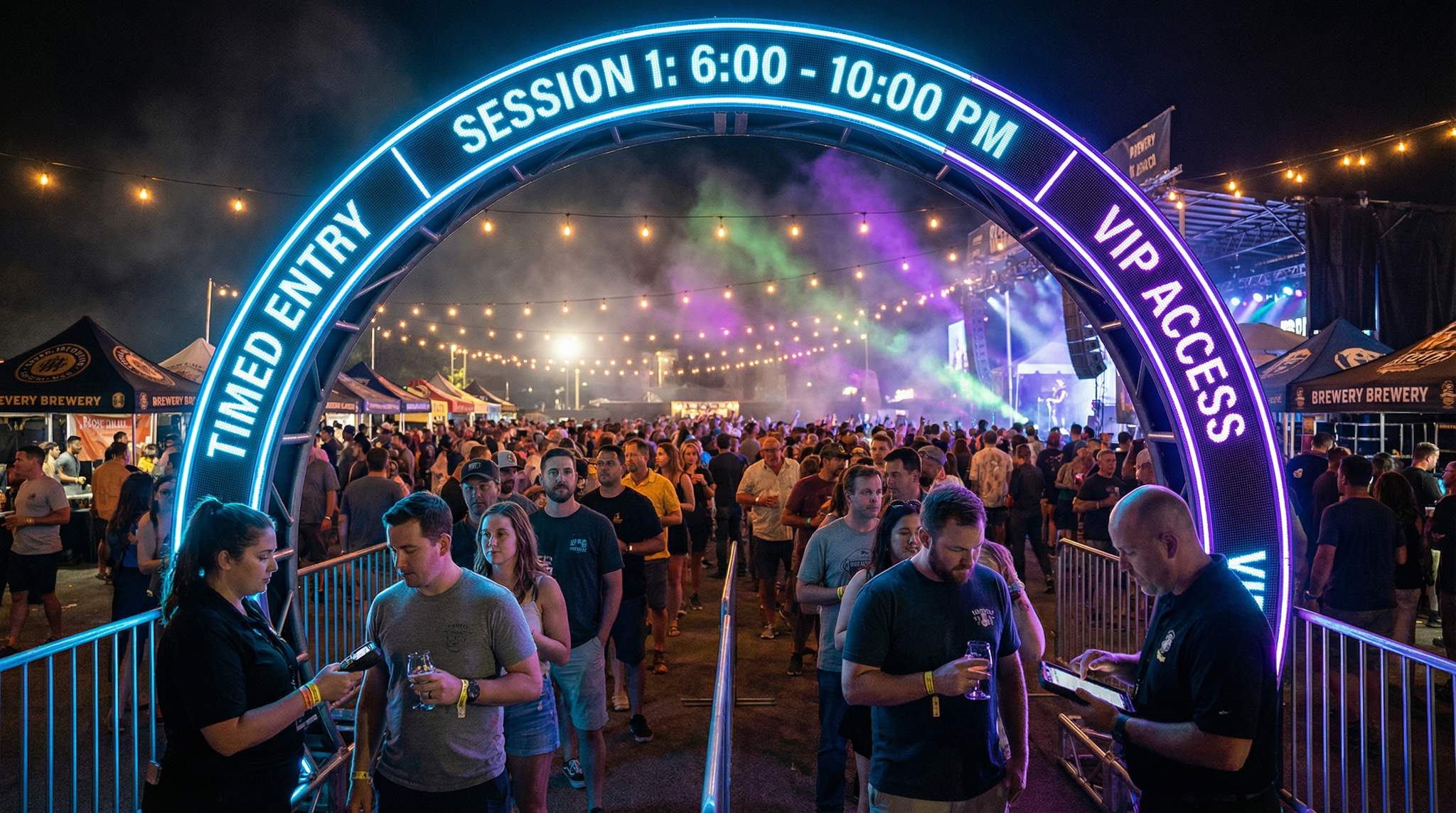 Ticketing Tiers, Session Caps & Throughput Modeling for Beer Festivals