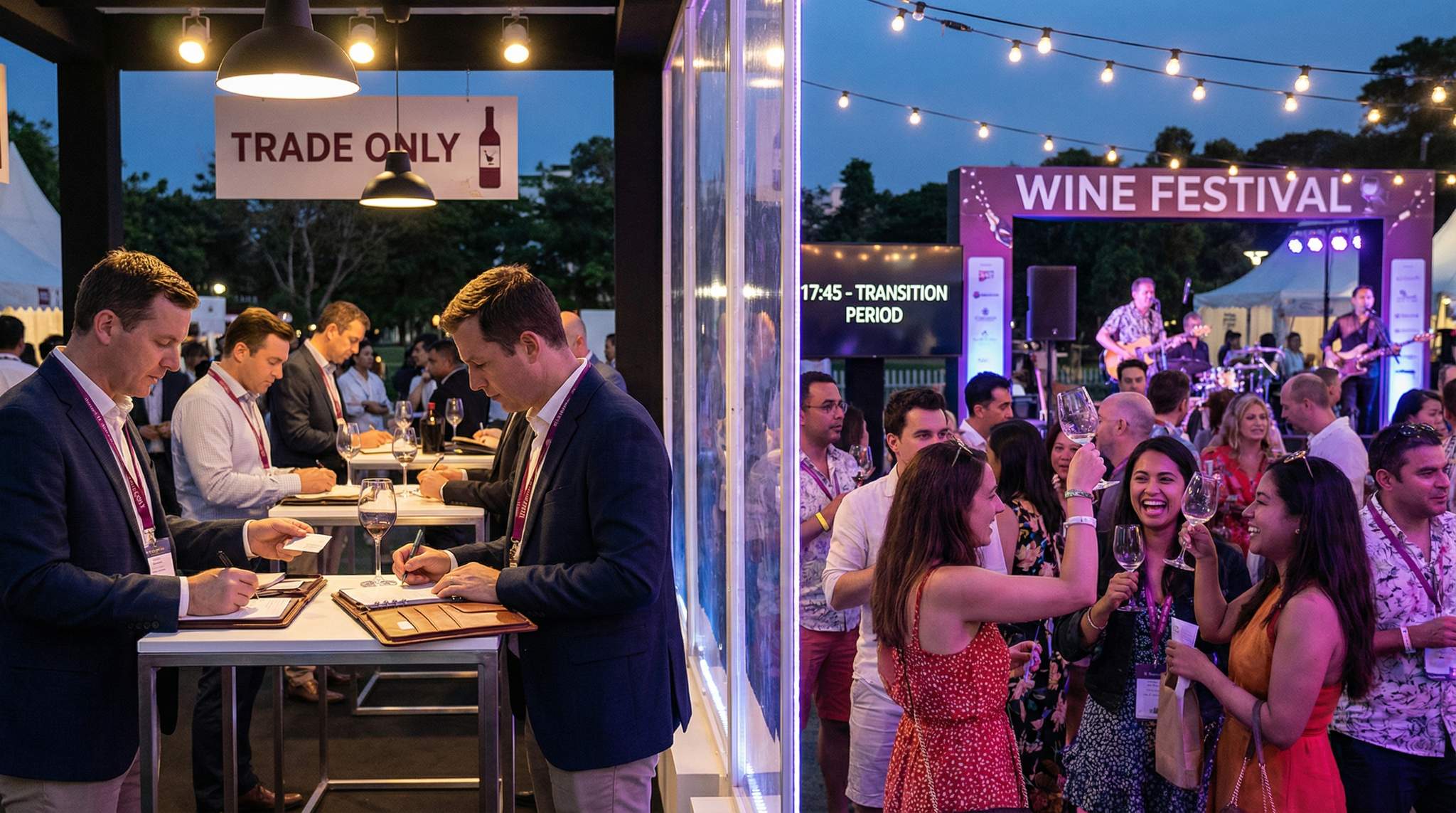 Trade vs Consumer: Designing a Hybrid Wine Festival