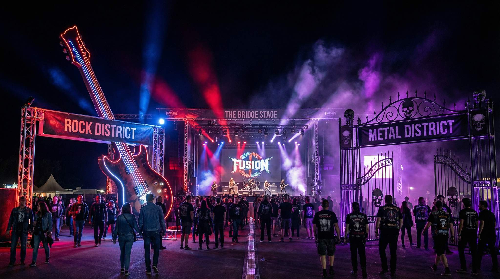 Two-Festival Campus: Rock District x Metal District