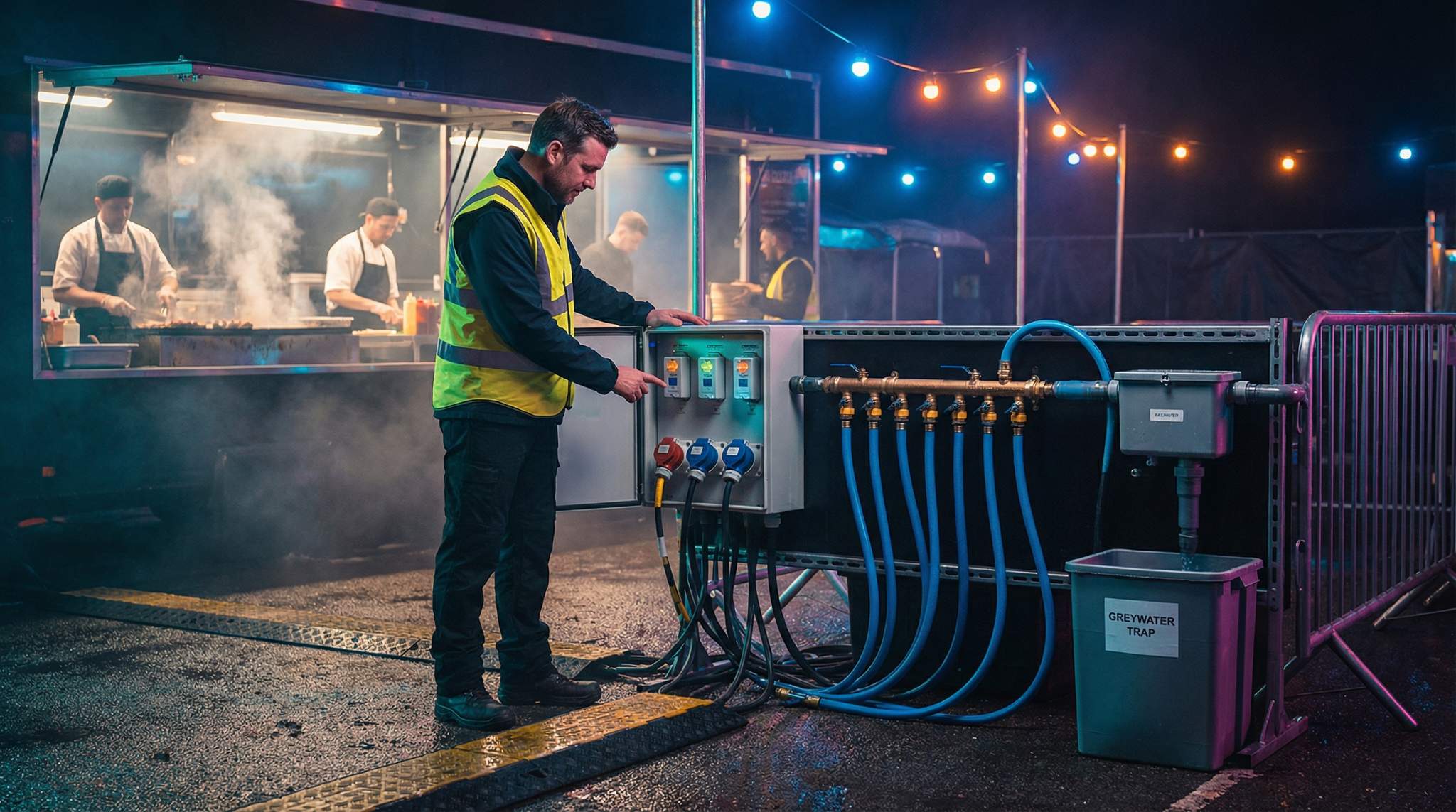 Utility Specs per Festival Stall: Standardizing Power, Water & Drainage to Avoid Last-Minute Improvisation