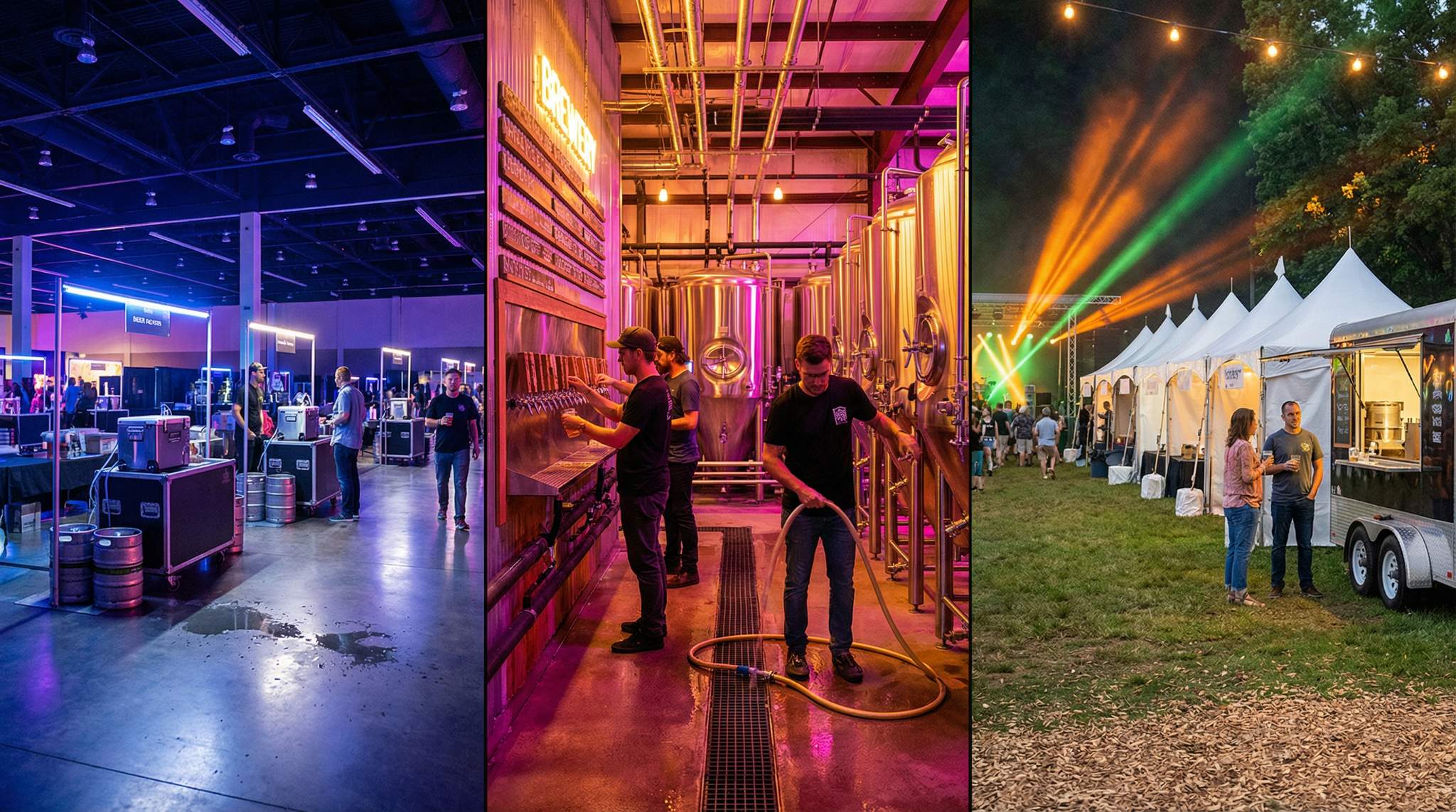 Venue Selection for Beer Service: Halls, Breweries, and Open-Air