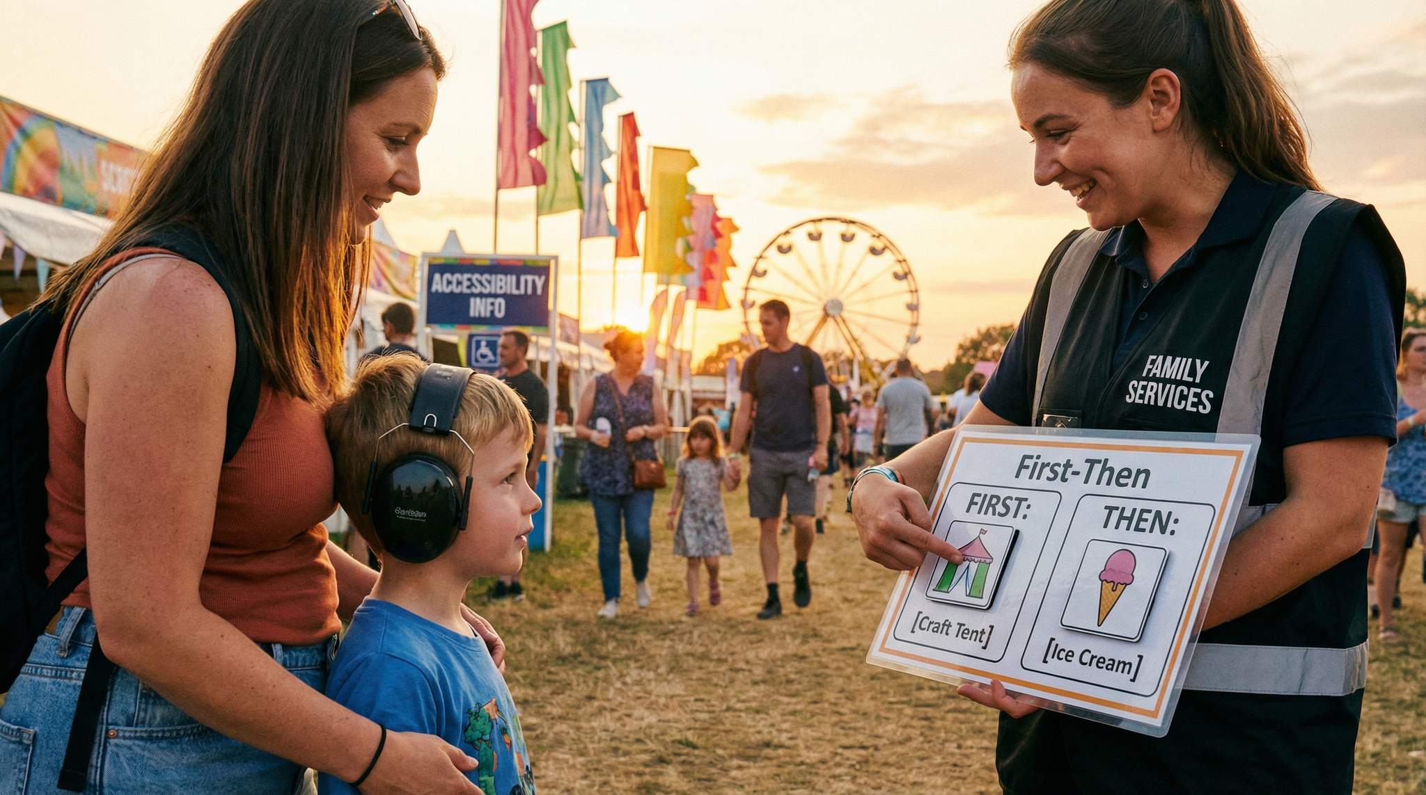 Visual Schedules and First-Then Boards: Helping Neurodivergent Kids at Festivals