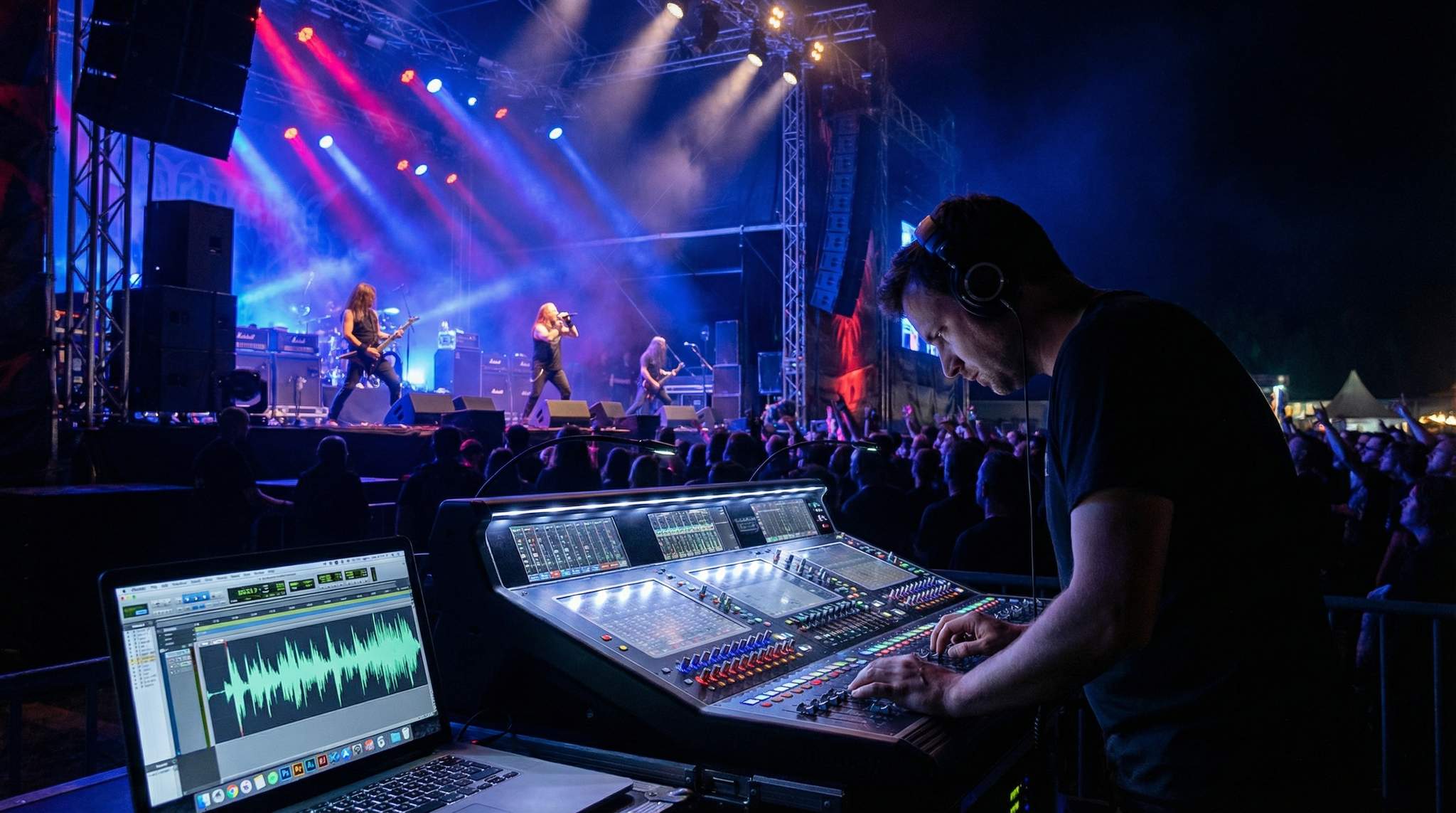 Vocal Intelligibility Over Walls of Guitars: Mixing Clear Vocals at Rock & Metal Festivals