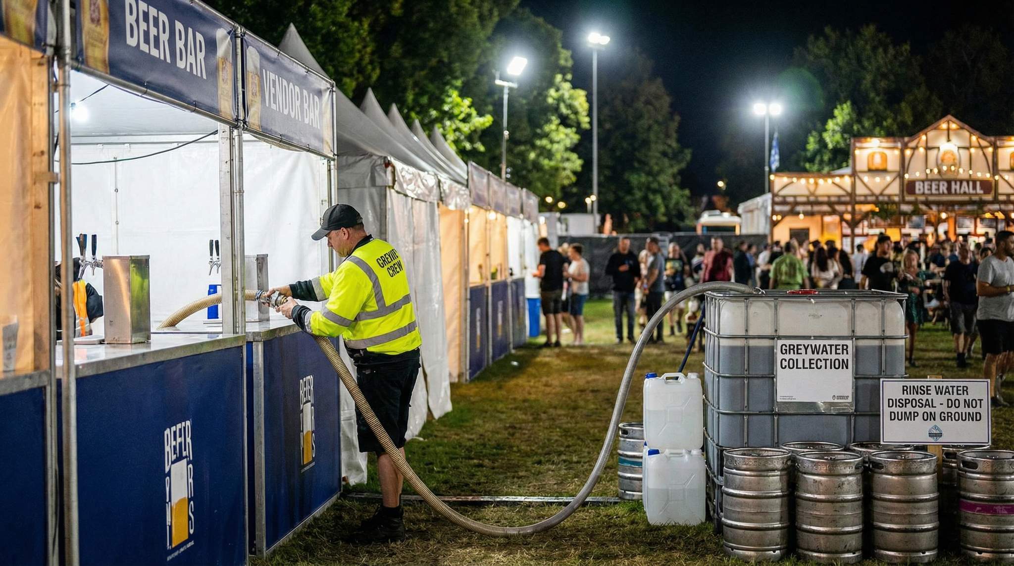 Waste Beer & Rinse Water Disposal at Festivals: Environmental Compliance