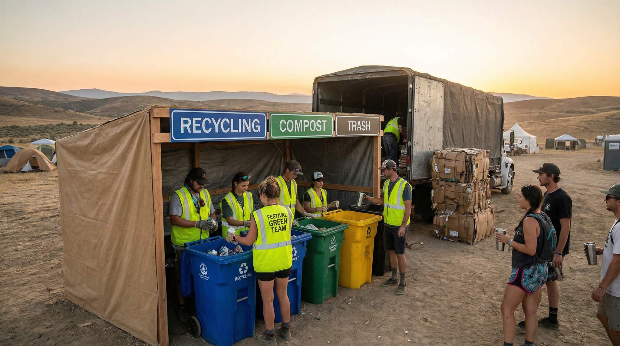 Waste Minimization & Backhaul Logistics at Remote Festivals