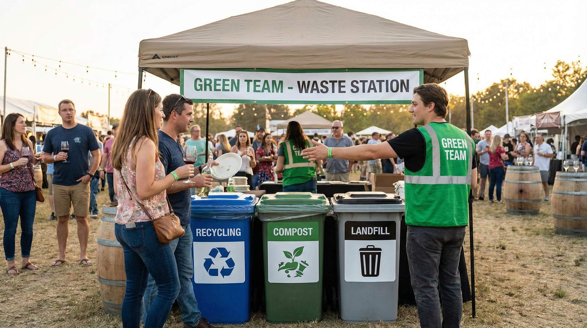Waste Station Design & Green Teams &ndash; Making Sorting Intuitive with Icons and Ambassadors