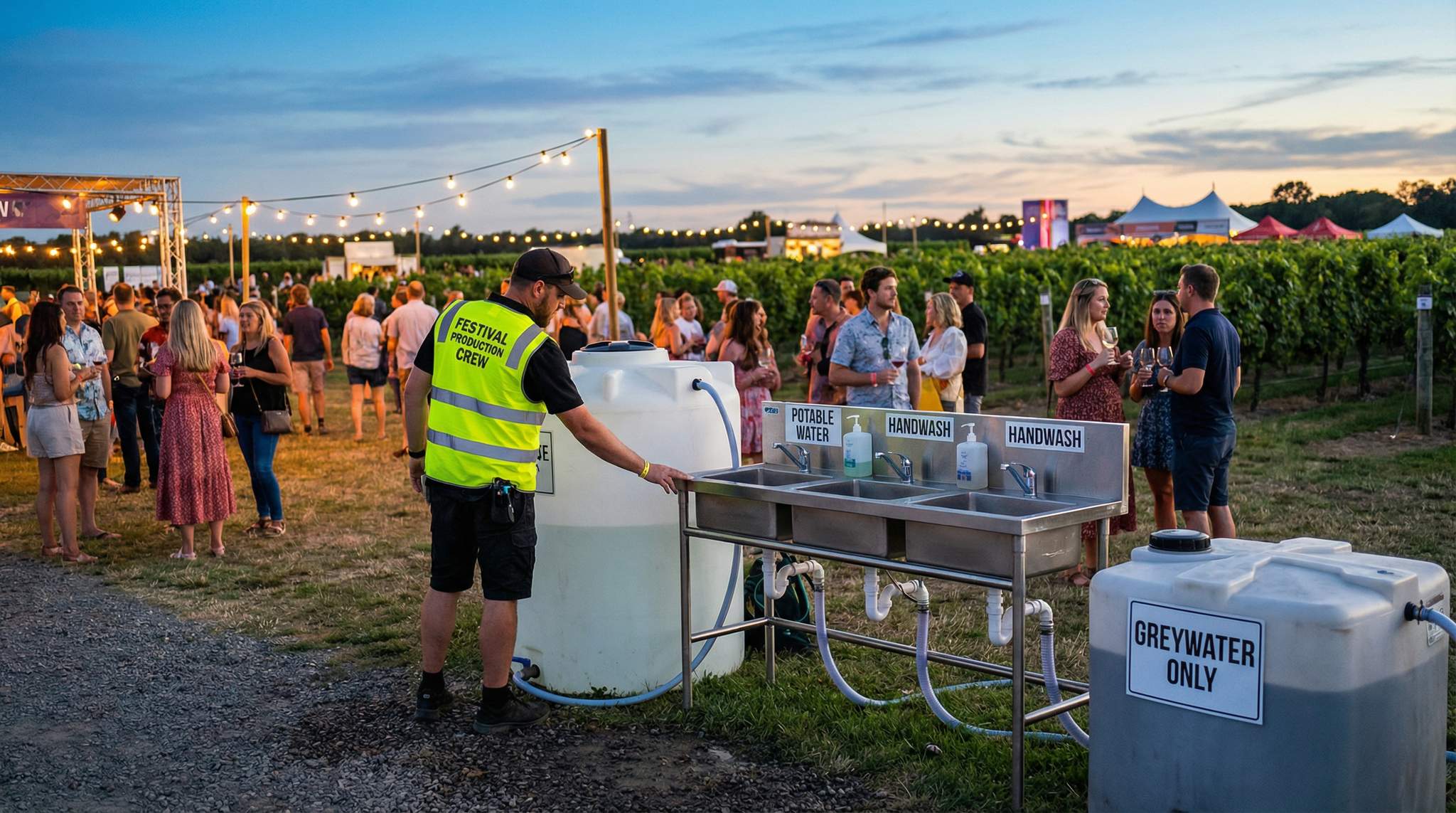 Water, Sanitation & Greywater: Keeping Wine Festivals Clean and Compliant