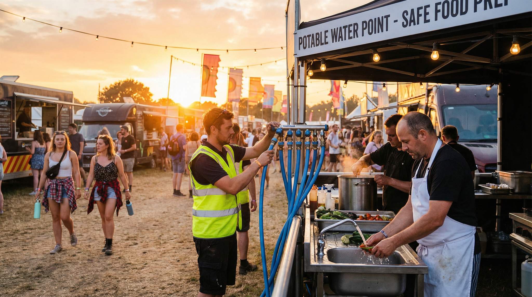 Water Supply & Potability at Food Festivals: Safe Water for Food Prep in the Heat