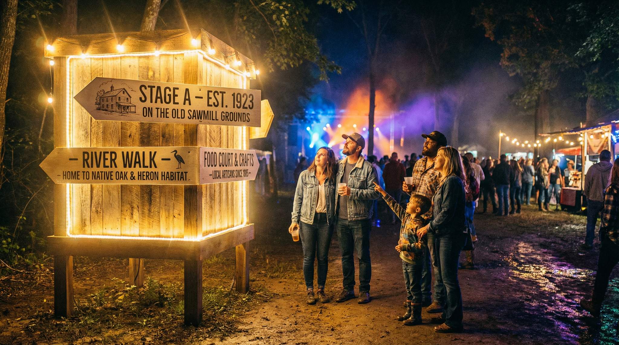 Wayfinding That Teaches Place: Festival Signage as Guide and Storyteller