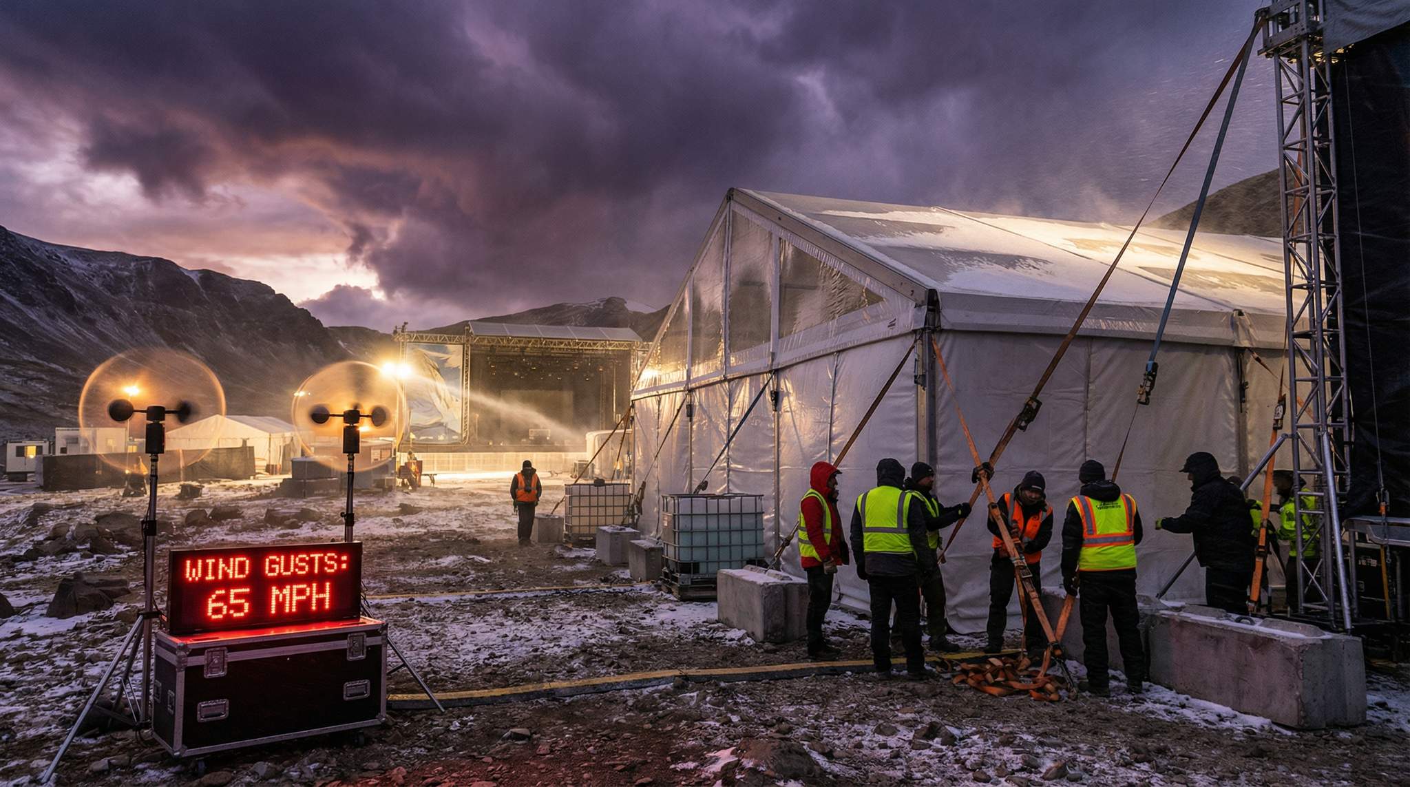 Weathering the Storm: How to Build Temporary Festival Structures for High Winds and Snow