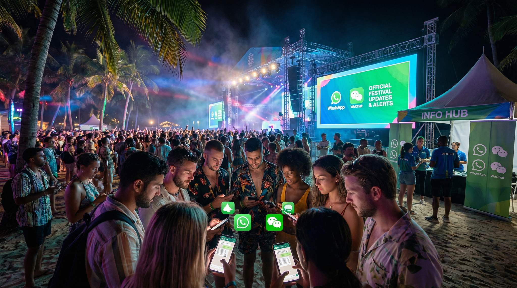 WhatsApp, WeChat, and International Messaging Hubs: Centralizing Guest Communications at Destination Festivals