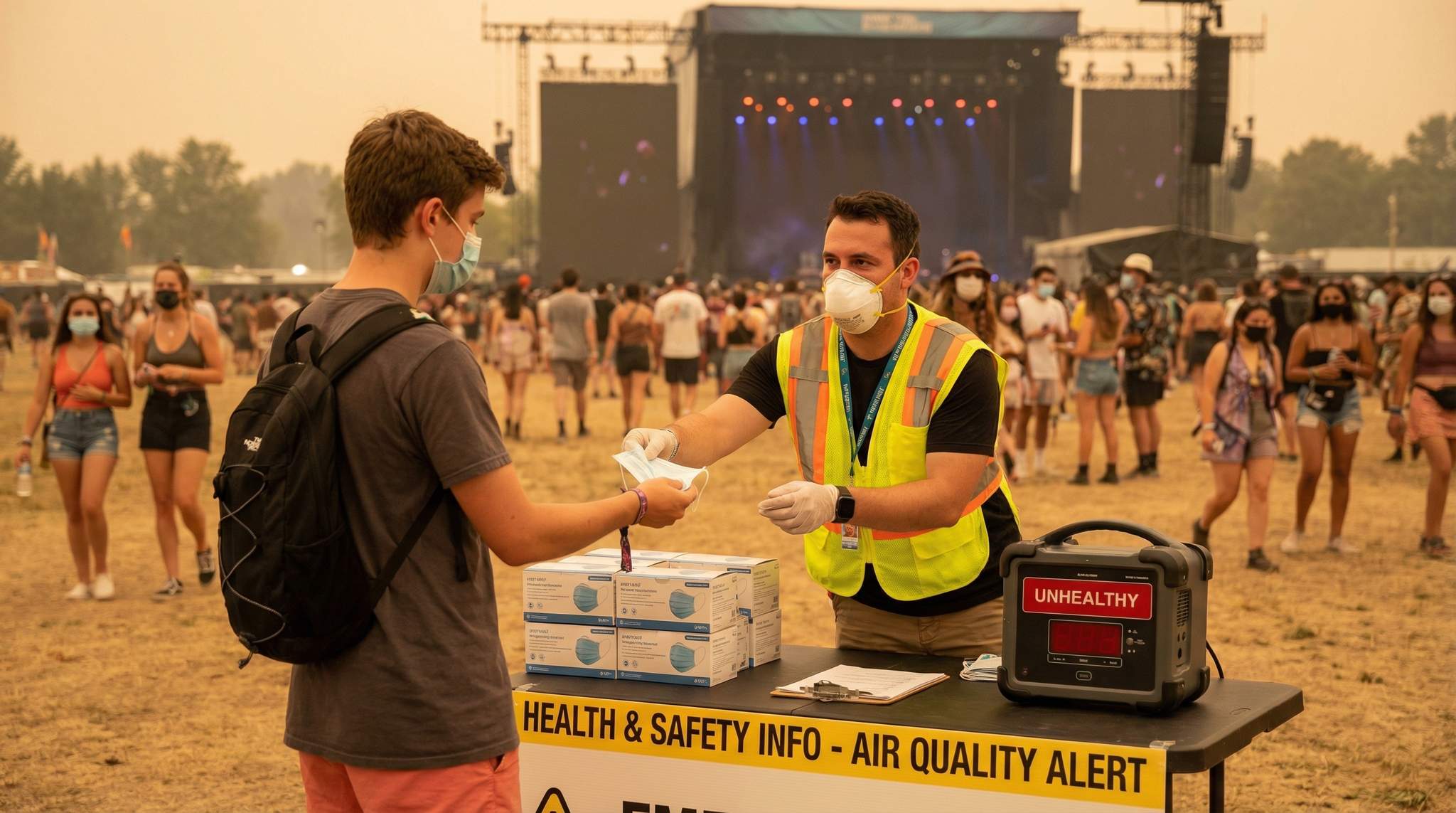 Wildfire Smoke and Air-Quality Action Plans for Festivals