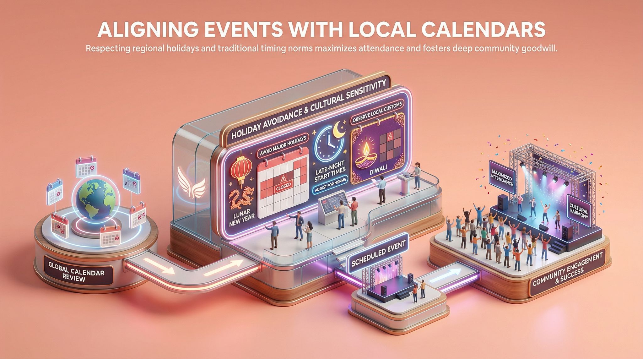 Aligning Events with Local Calendars