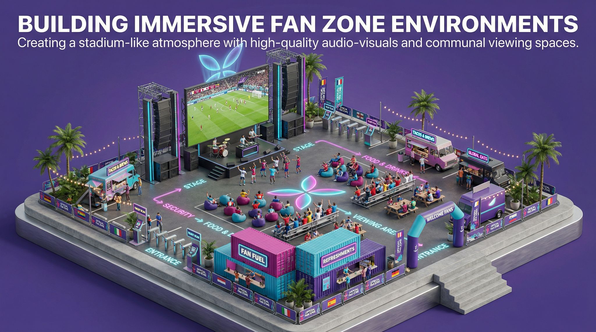 Building Immersive Fan Zone Environments