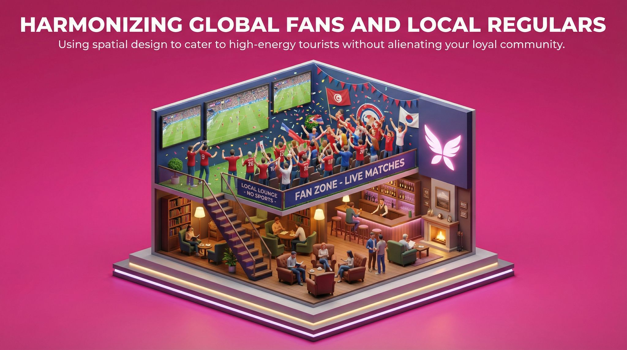 Harmonizing Global Fans and Local Regulars