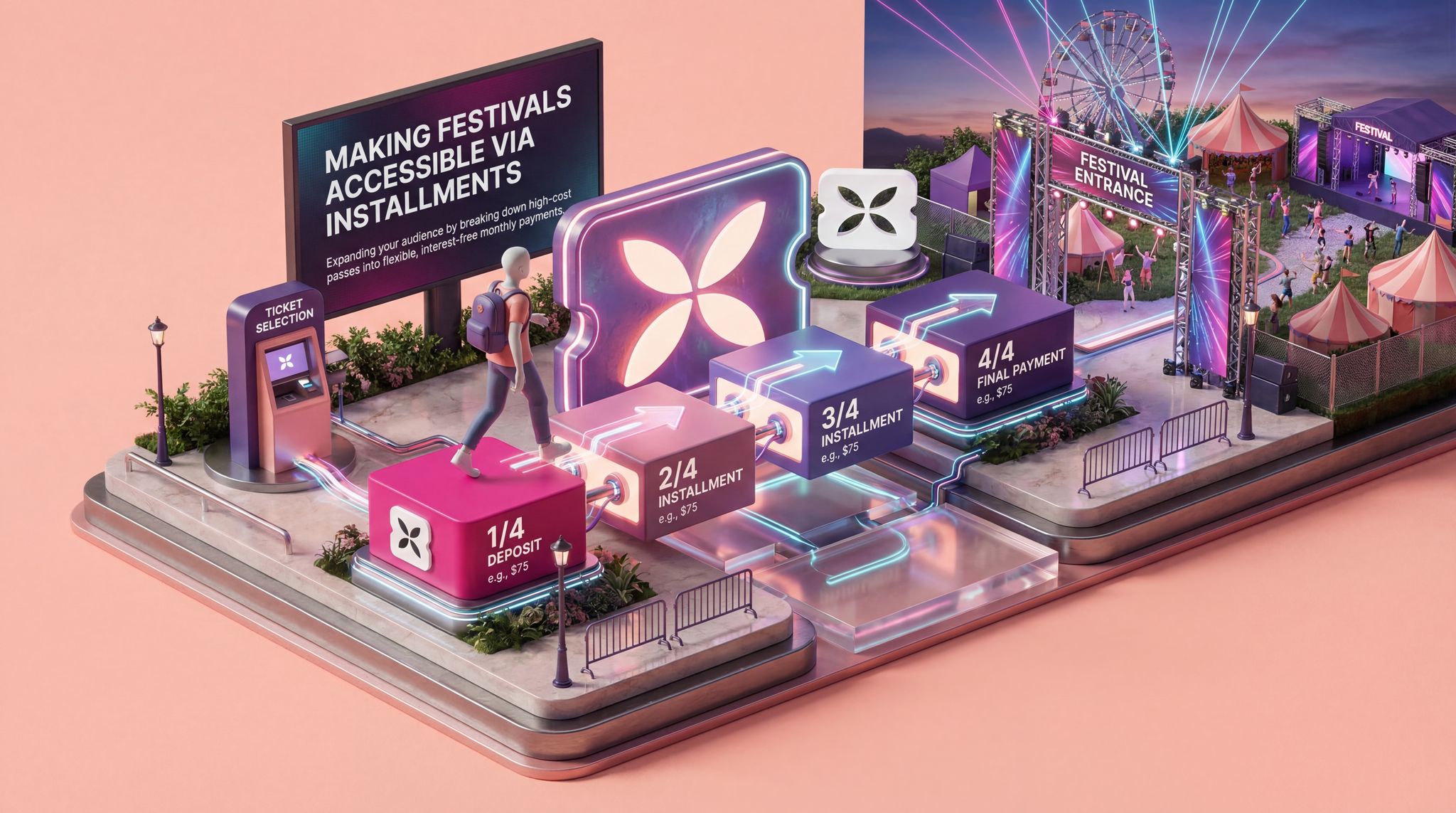 Making Festivals Accessible via Installments