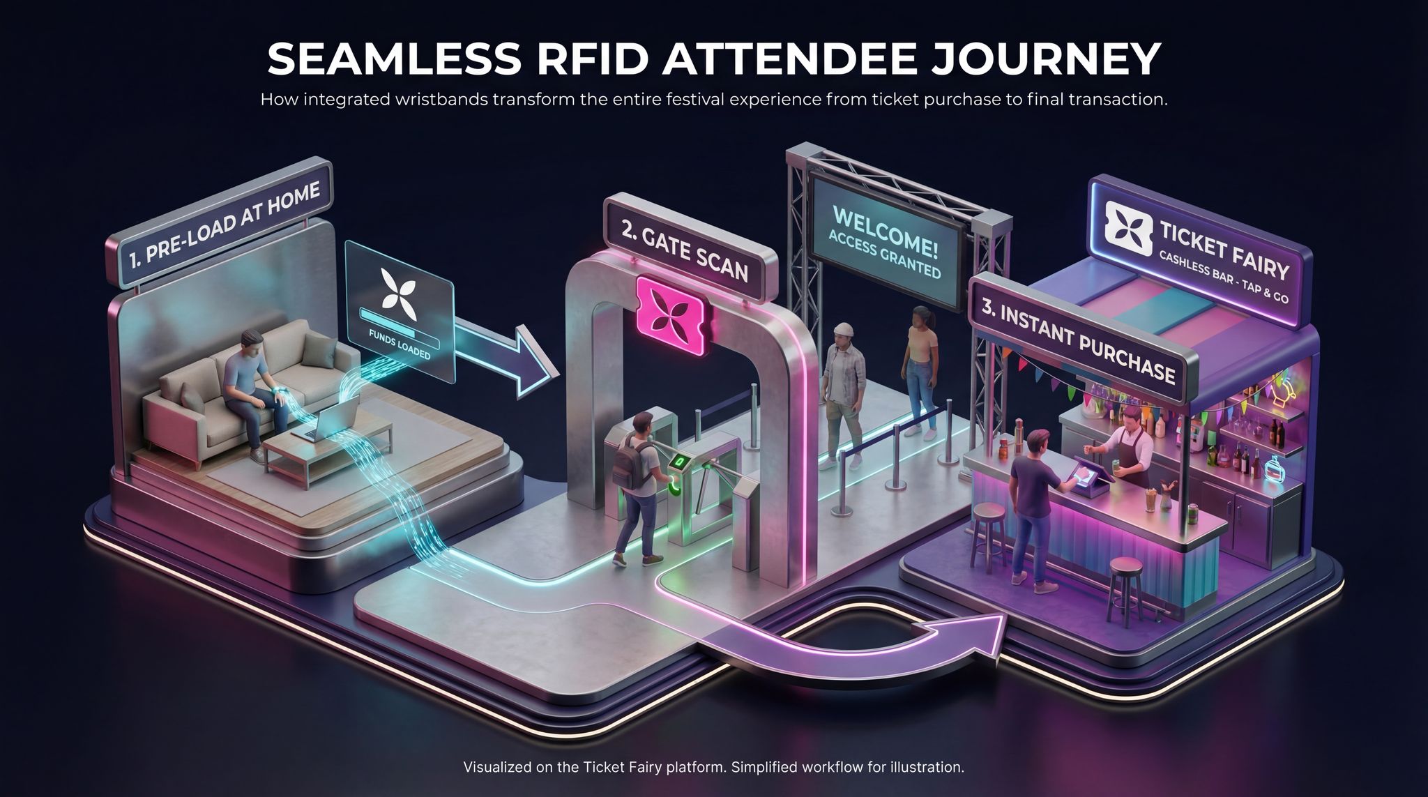 Seamless RFID Attendee Journey