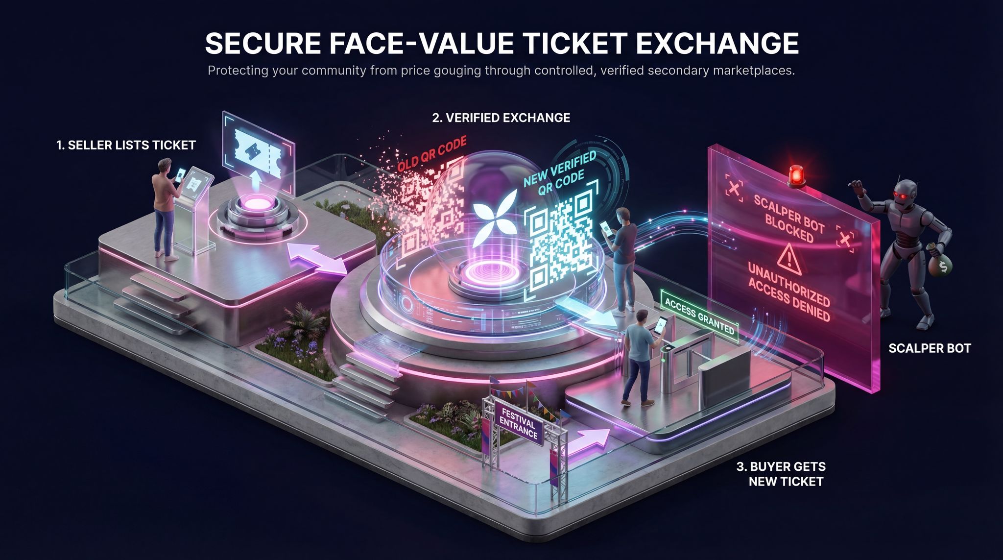 Secure Face-Value Ticket Exchange