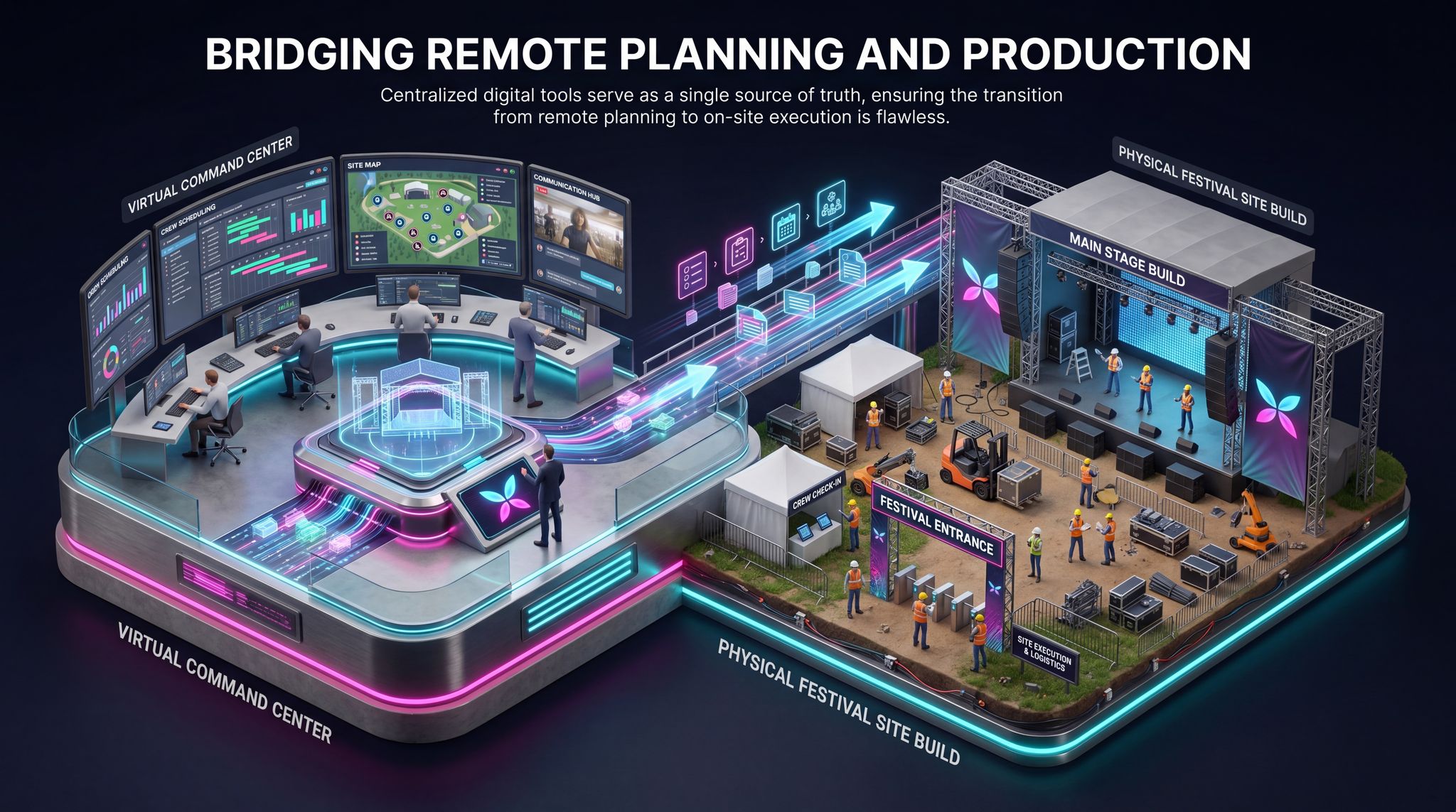 Bridging Remote Planning and Production