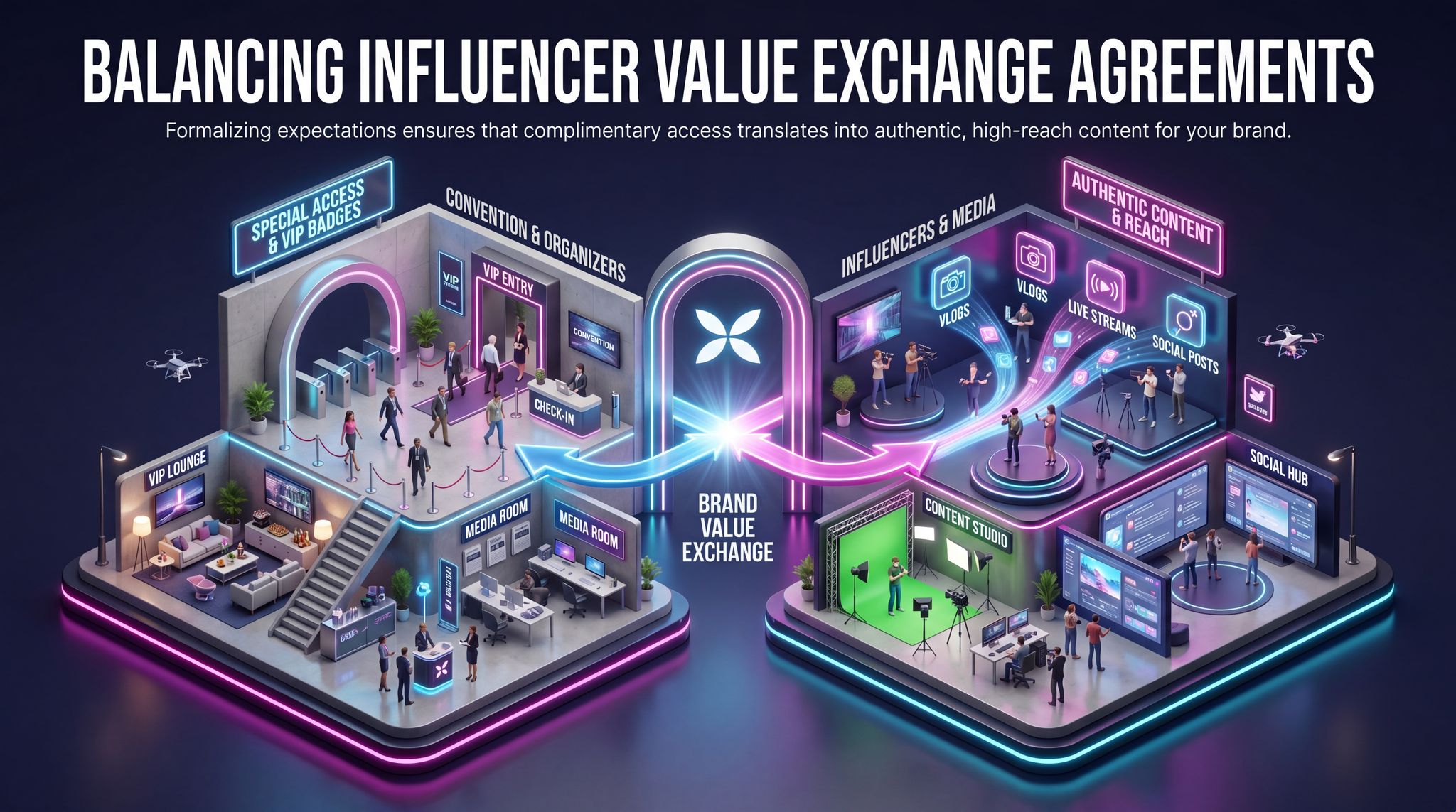 Balancing Influencer Value Exchange Agreements