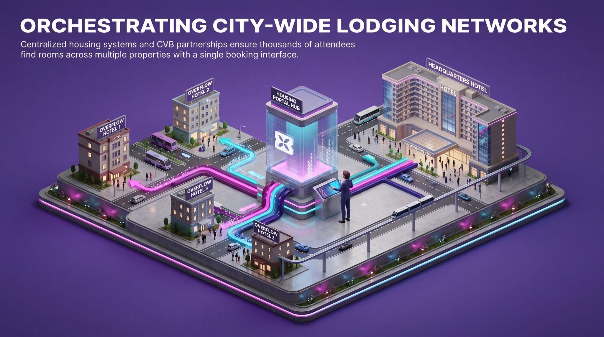 Orchestrating City-Wide Lodging Networks