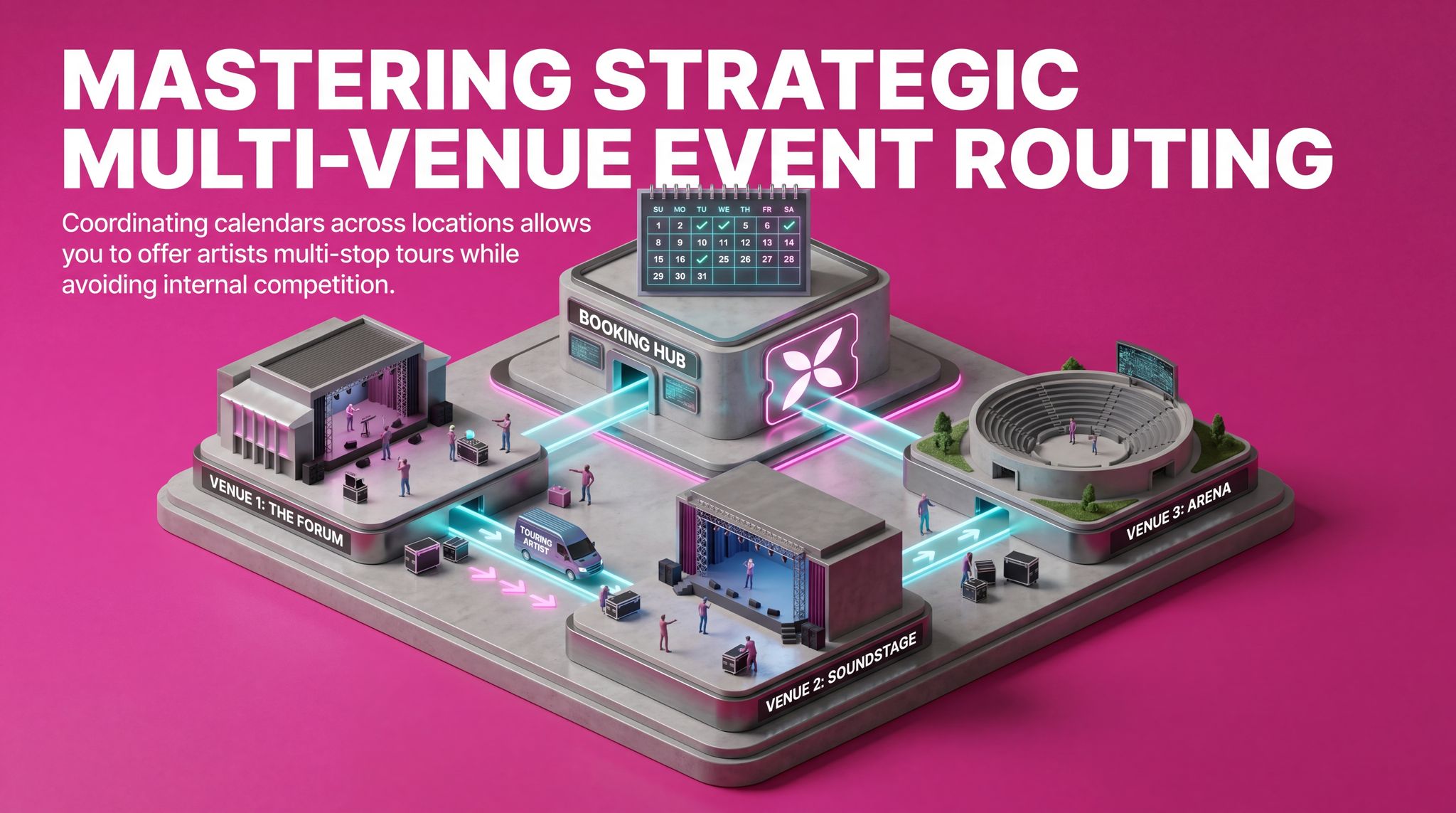 Mastering Strategic Multi-Venue Event Routing