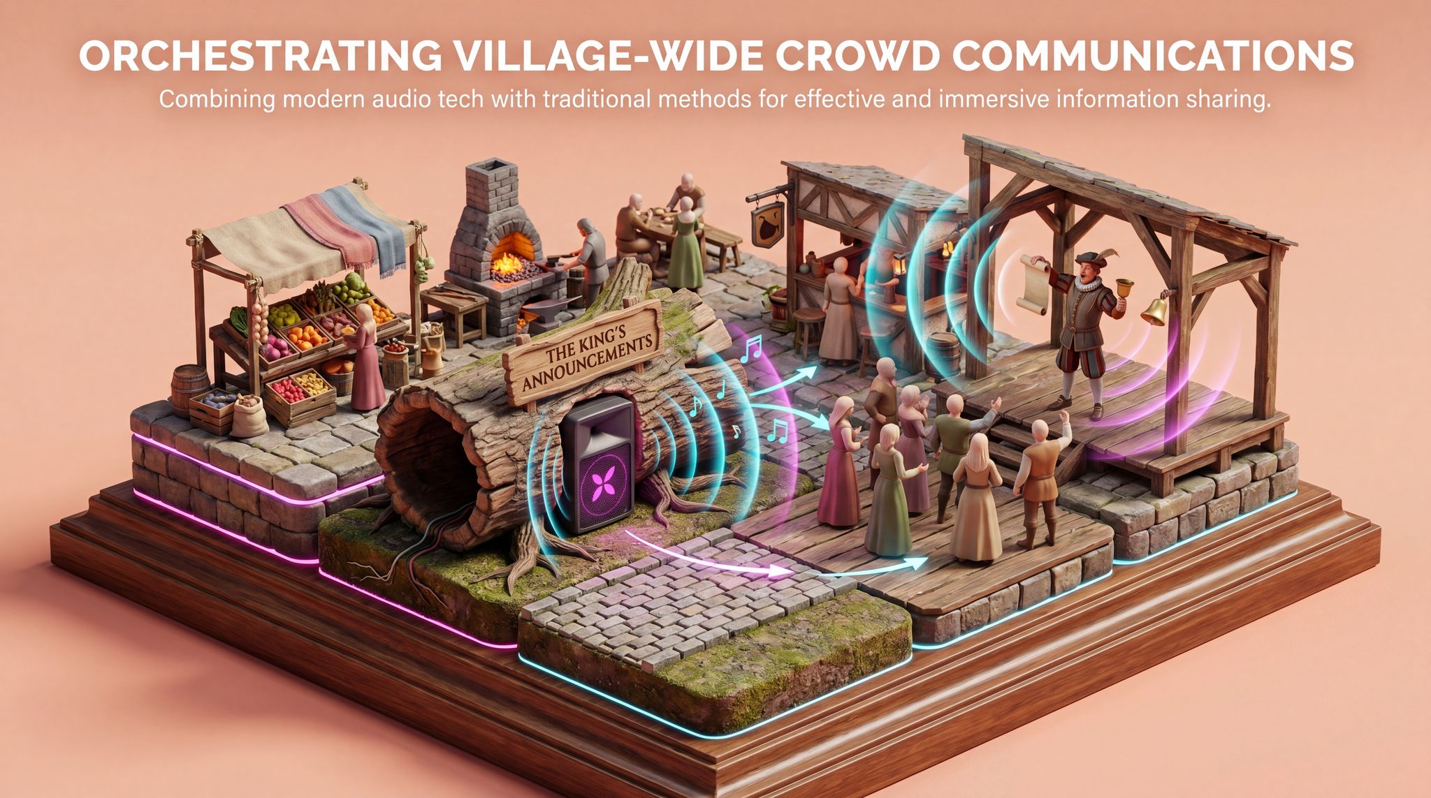 Orchestrating Village-Wide Crowd Communications
