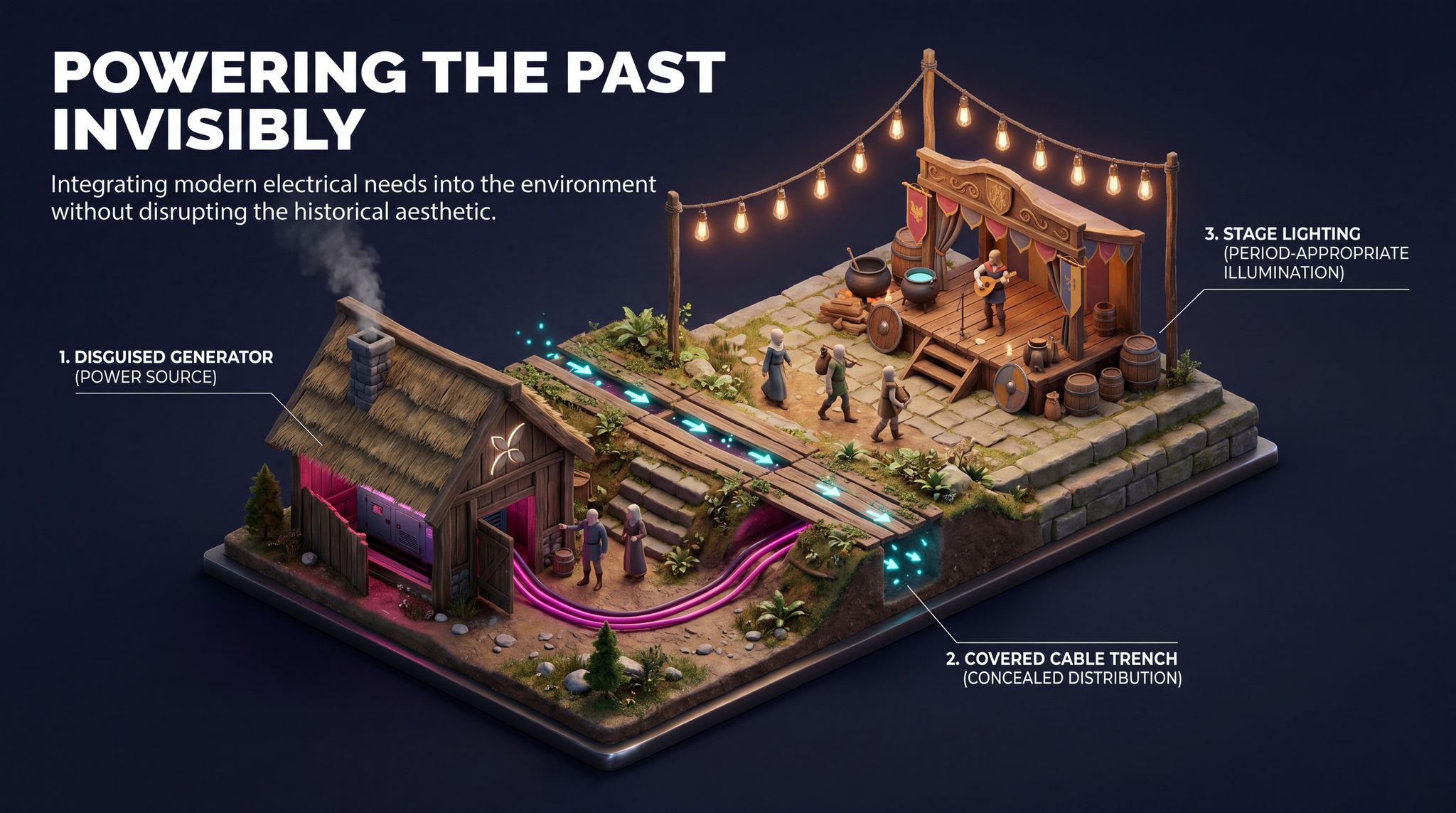 Powering the Past Invisibly